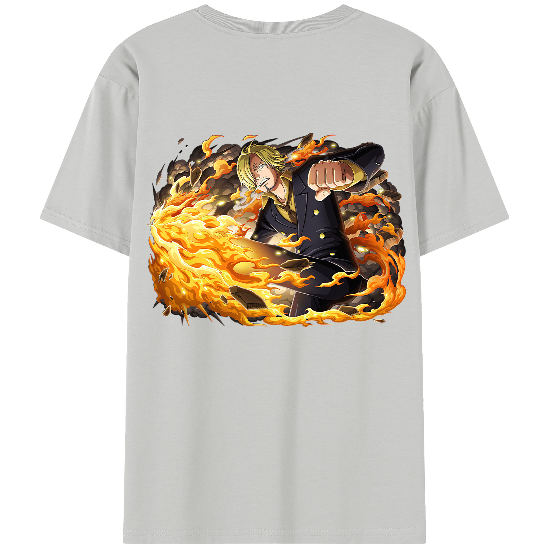 ワンピース サンジ ONE PIECE Sanji 綿100％半袖Tシャツ（背面プリント）
