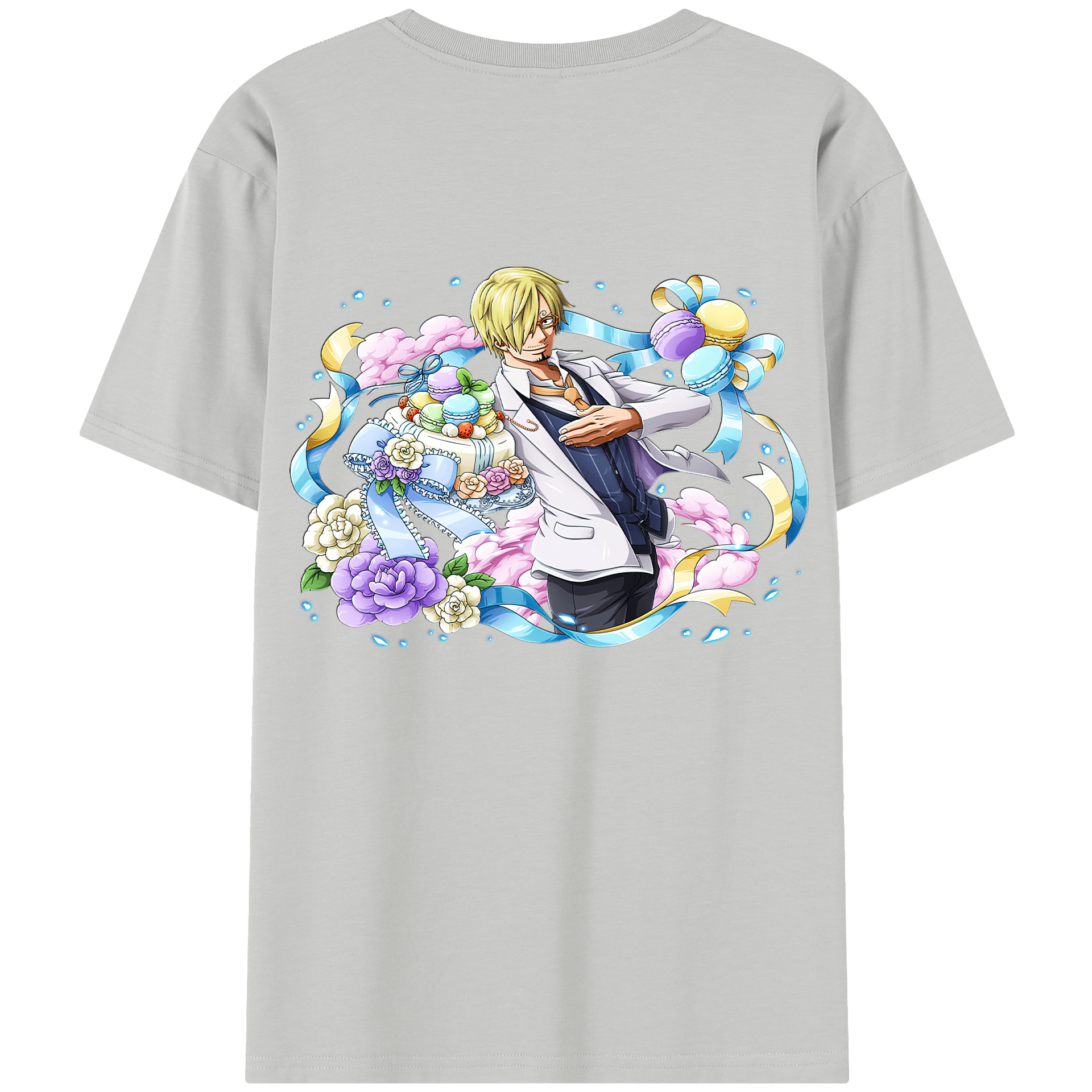 ワンピース サンジ ONE PIECE Sanji 綿100％半袖Tシャツ（背面プリント）
