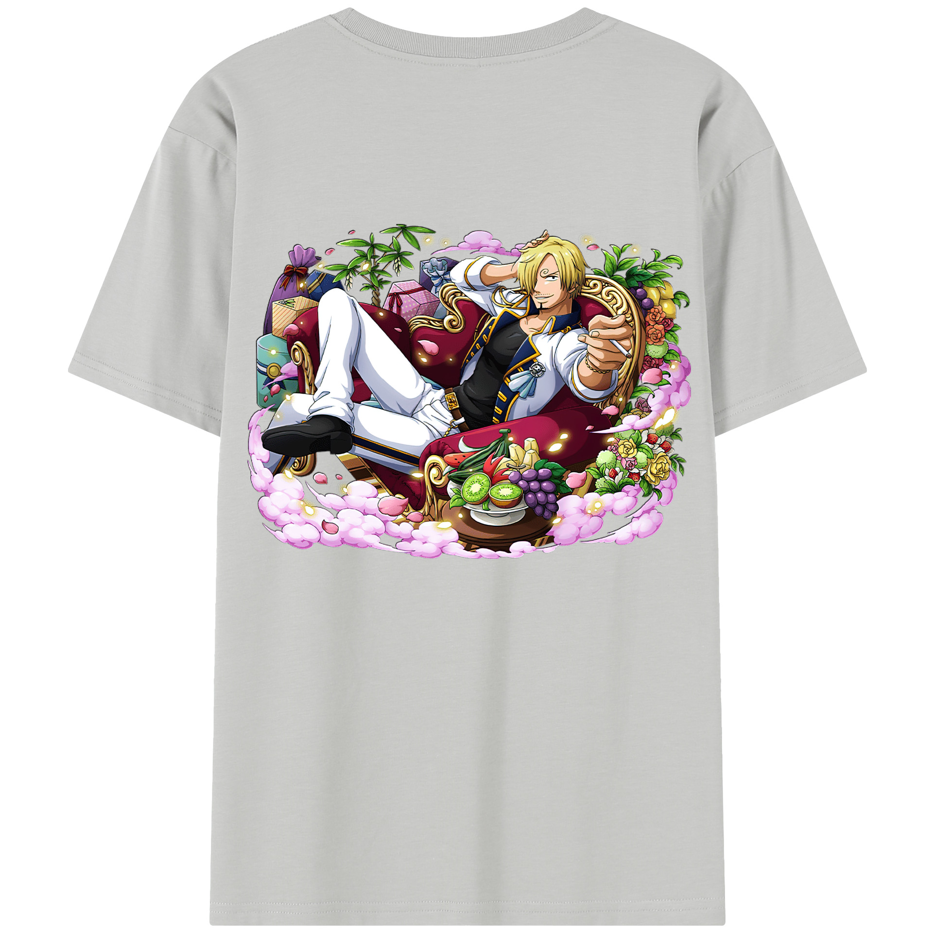ワンピース サンジ ONE PIECE Sanji 綿100％半袖Tシャツ（背面プリント）