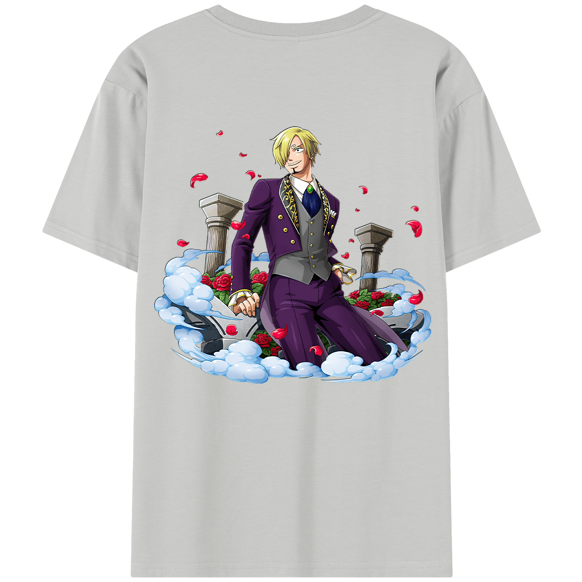 ワンピース サンジ ONE PIECE Sanji 綿100％半袖Tシャツ（背面プリント）