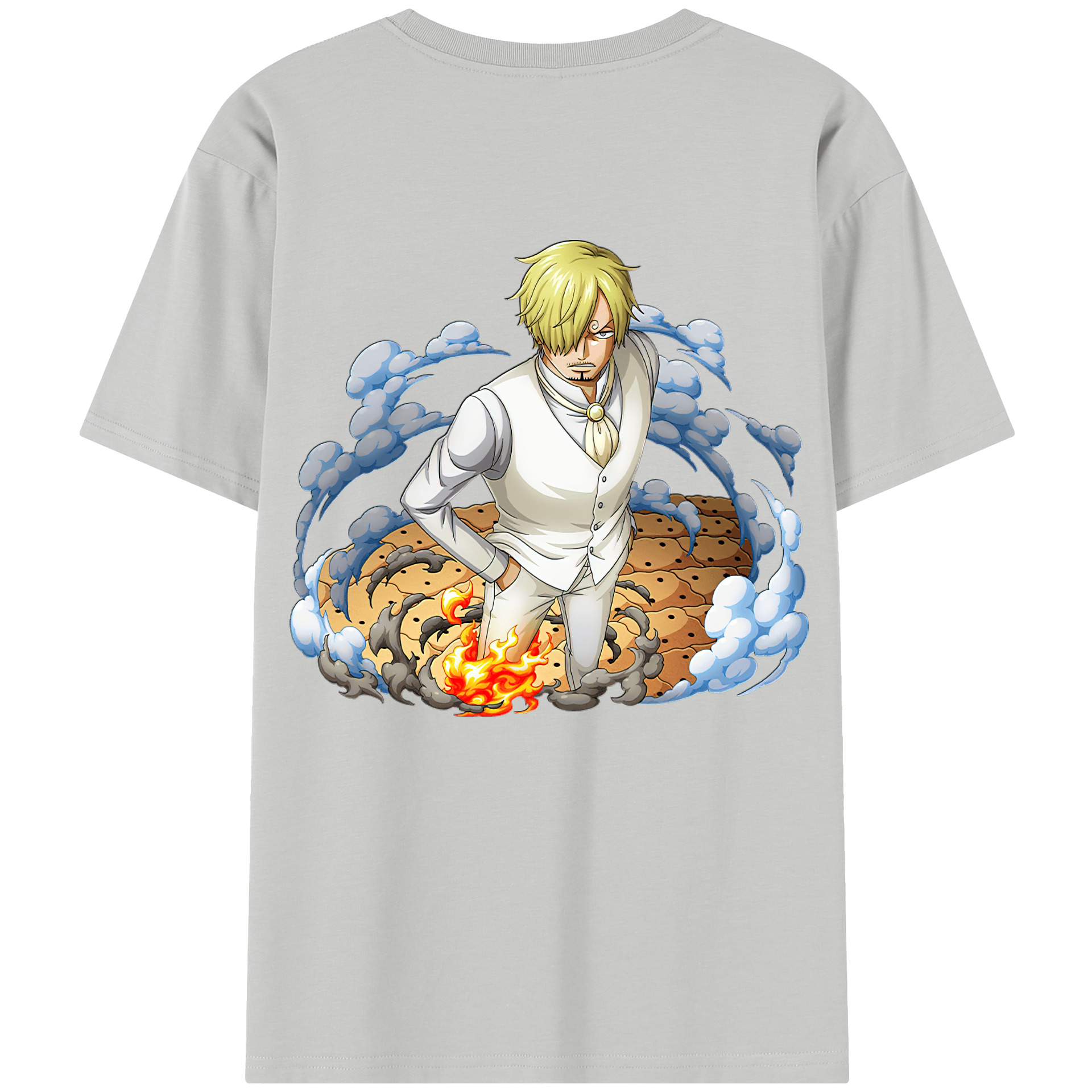 ワンピース サンジ ONE PIECE Sanji 綿100％半袖Tシャツ（背面プリント）