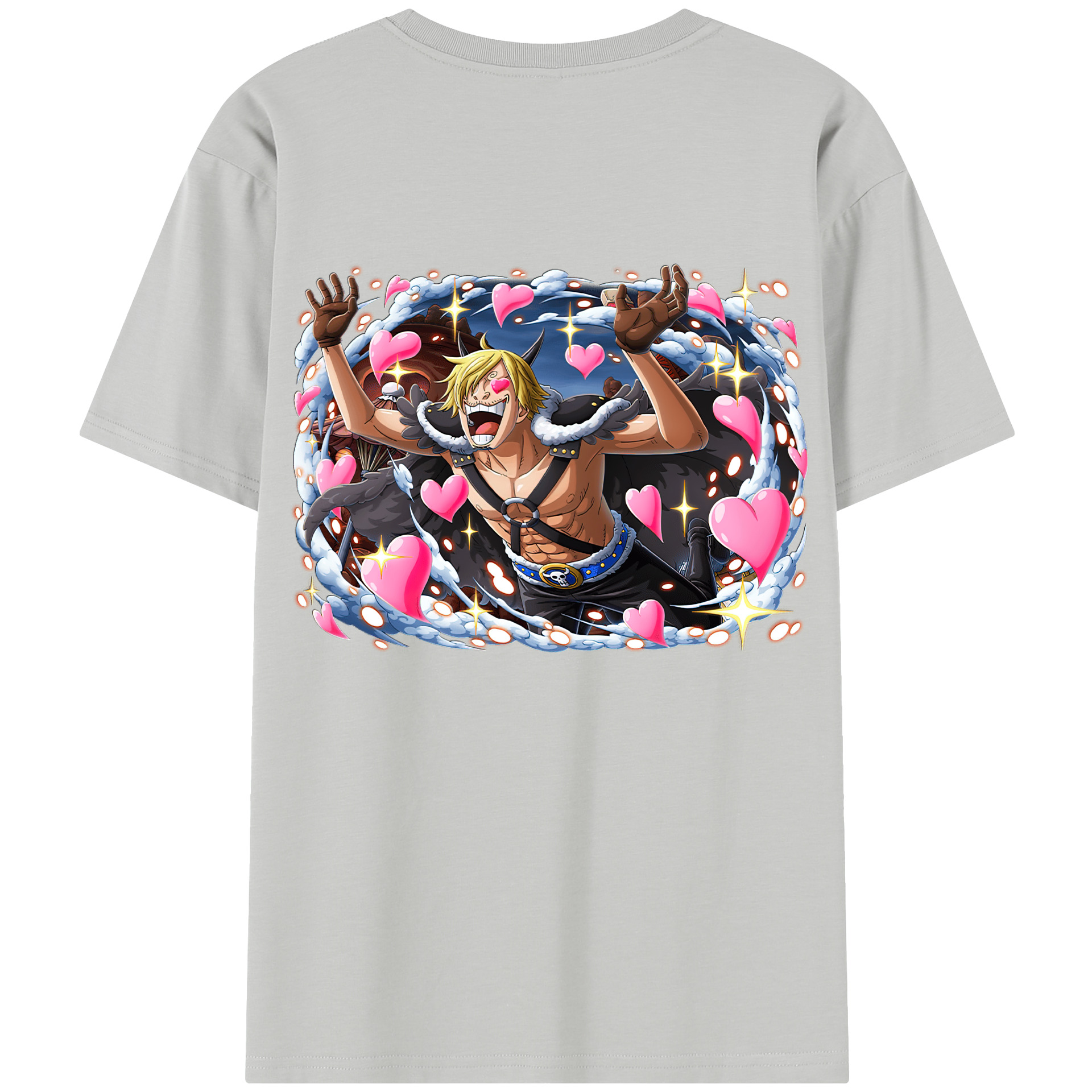 ワンピース サンジ ONE PIECE Sanji 綿100％半袖Tシャツ（背面プリント）