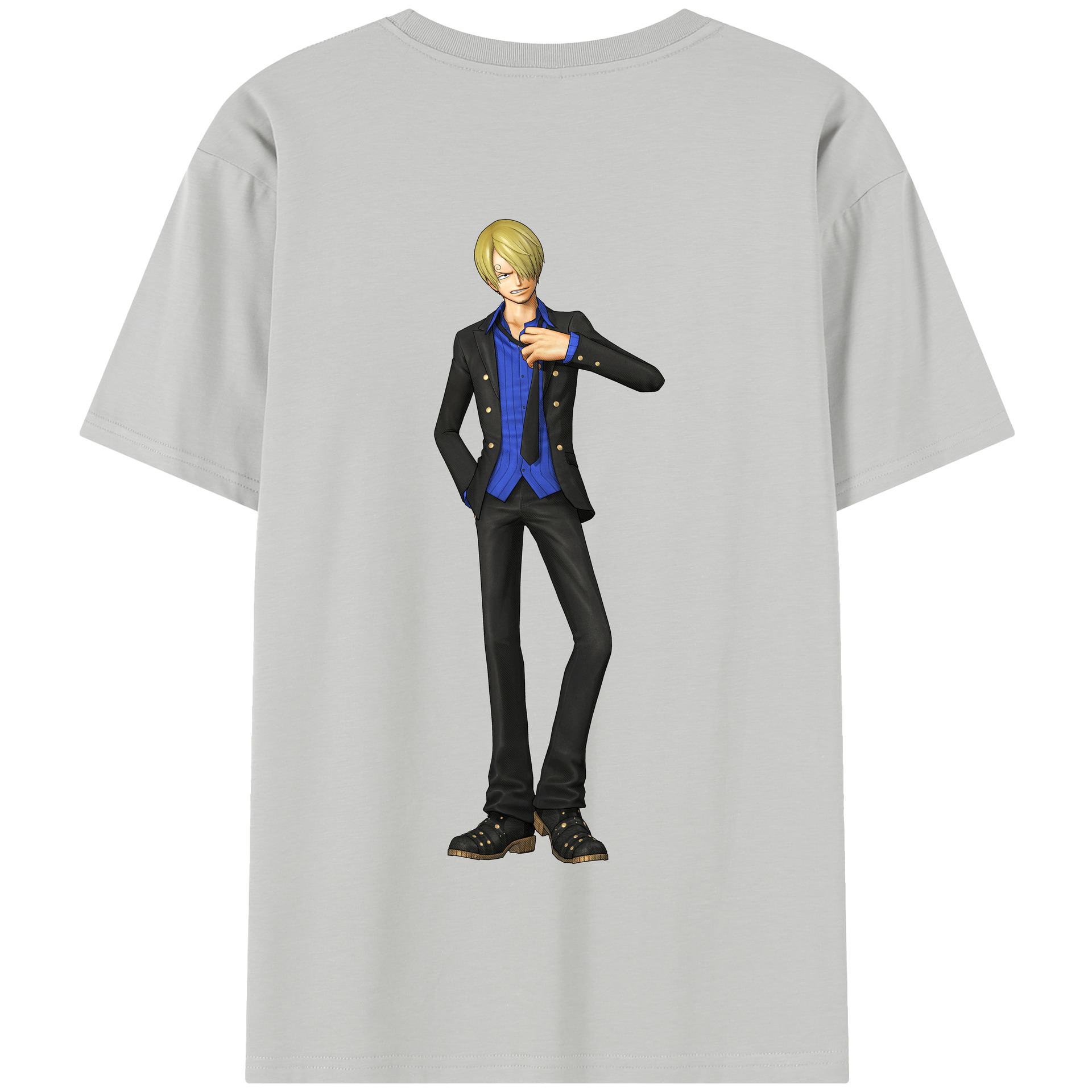 ワンピース サンジ ONE PIECE Sanji 綿100％半袖Tシャツ（背面プリント）