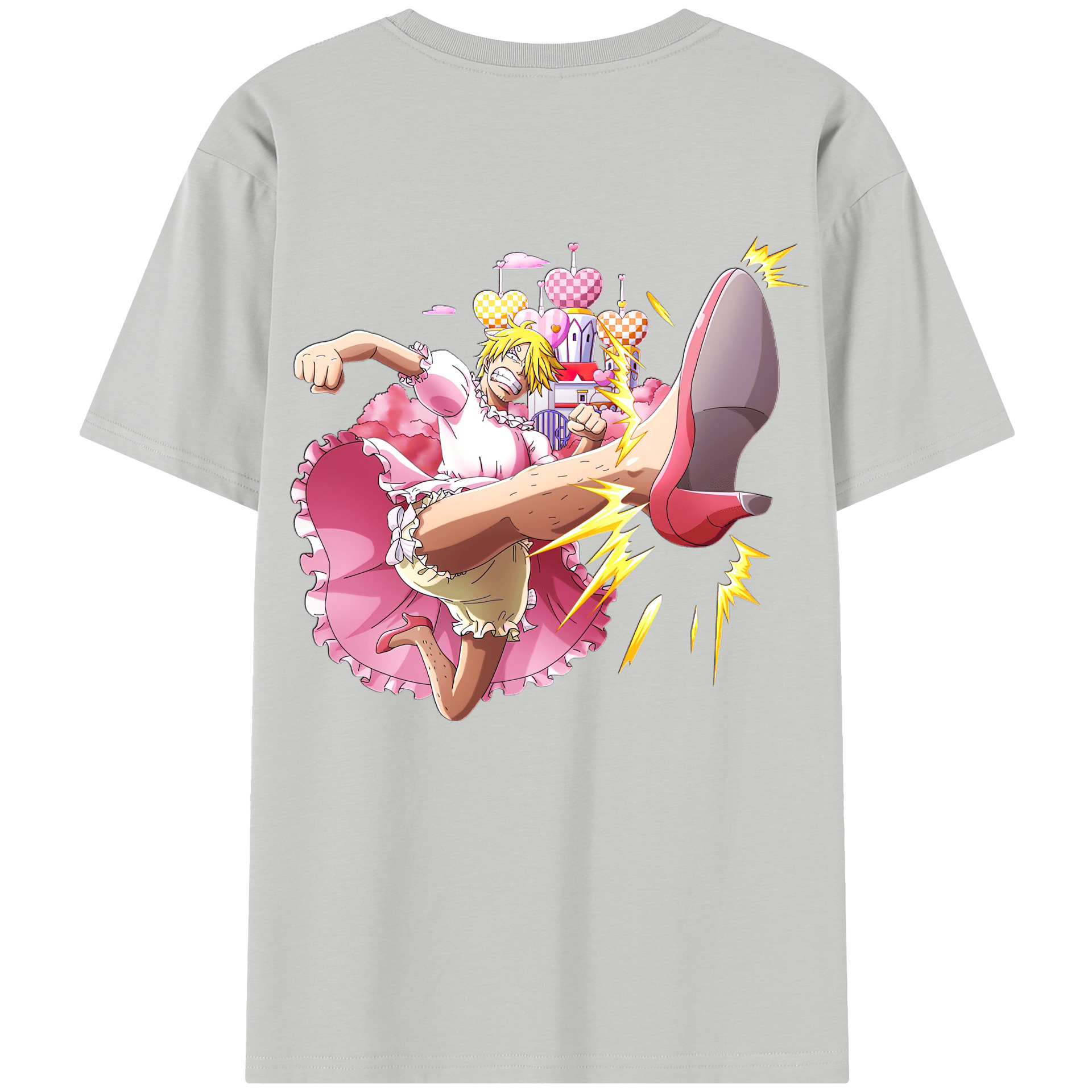 ワンピース サンジ ONE PIECE Sanji 綿100％半袖Tシャツ（背面プリント）