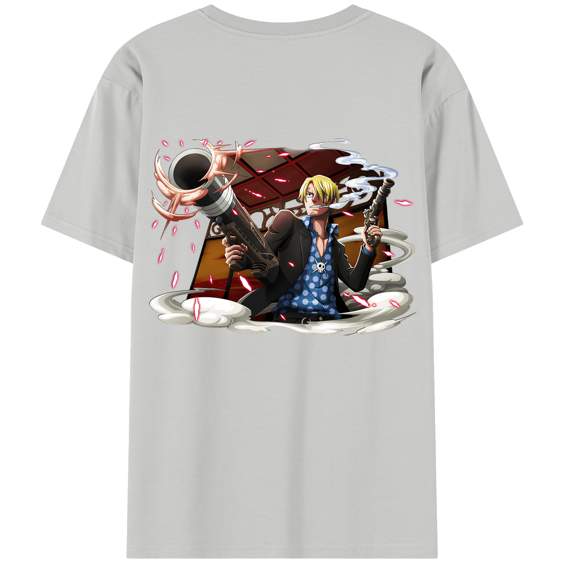 ワンピース サンジ ONE PIECE Sanji 綿100％半袖Tシャツ（背面プリント）