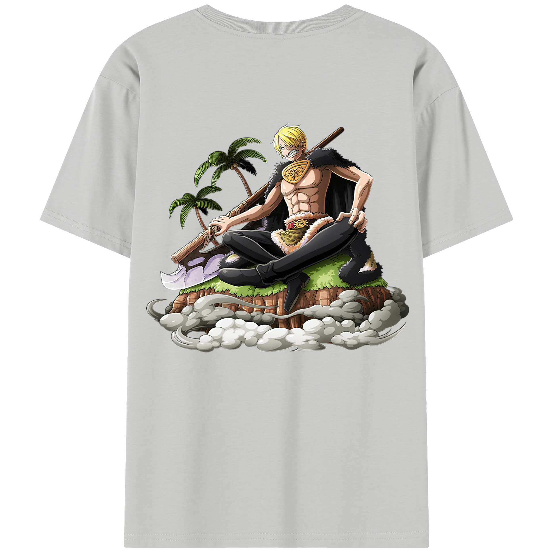ワンピース サンジ ONE PIECE Sanji 綿100％半袖Tシャツ（背面プリント）