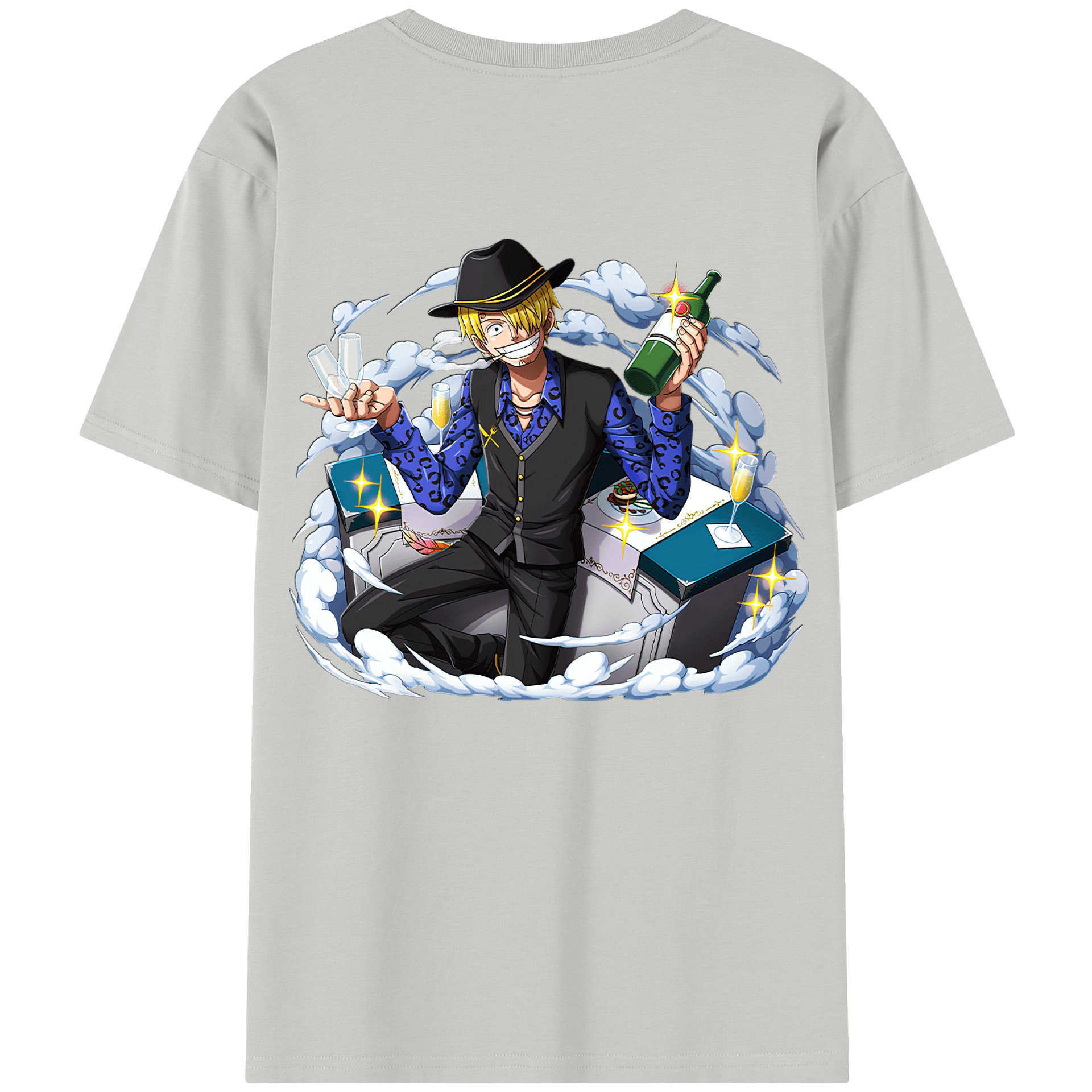 ワンピース サンジ ONE PIECE Sanji 綿100％半袖Tシャツ（背面プリント）
