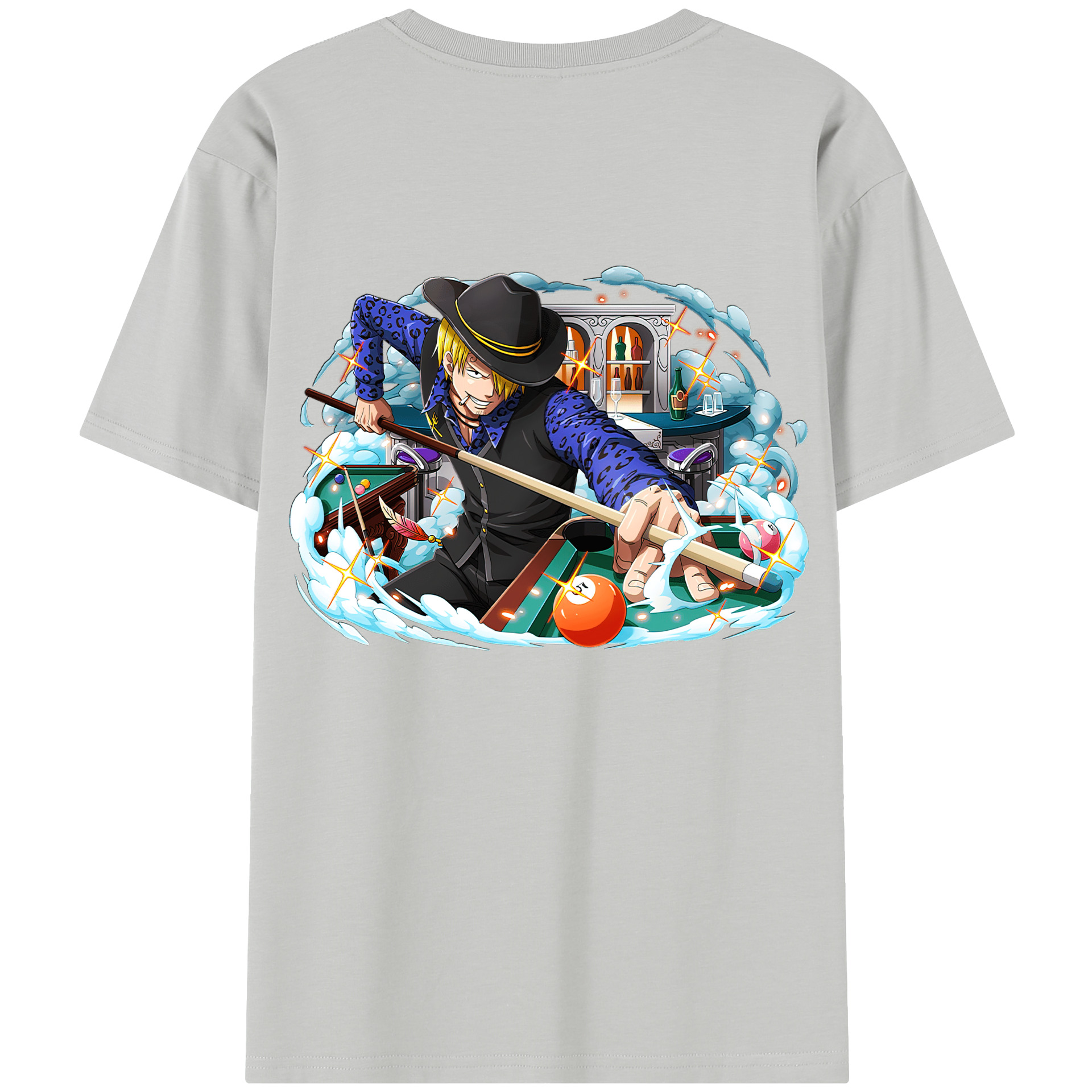ワンピース サンジ ONE PIECE Sanji 綿100％半袖Tシャツ（背面プリント）