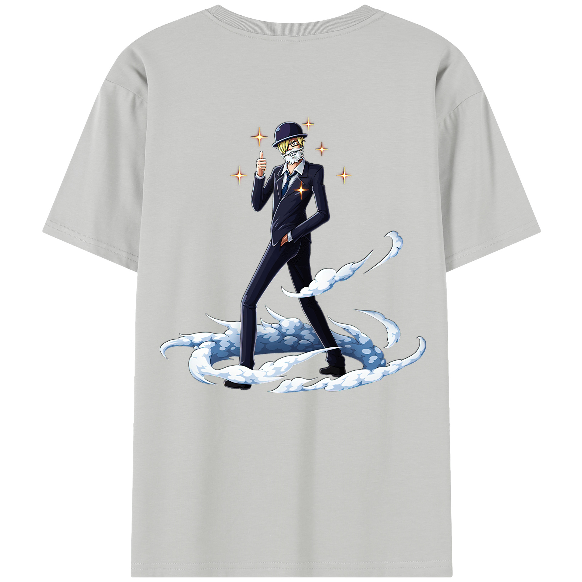 ワンピース サンジ ONE PIECE Sanji 綿100％半袖Tシャツ（背面プリント）