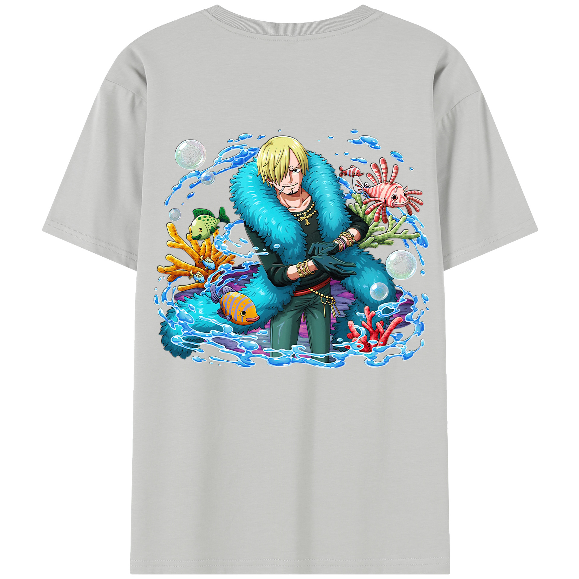 ワンピース サンジ ONE PIECE Sanji 綿100％半袖Tシャツ（背面プリント）