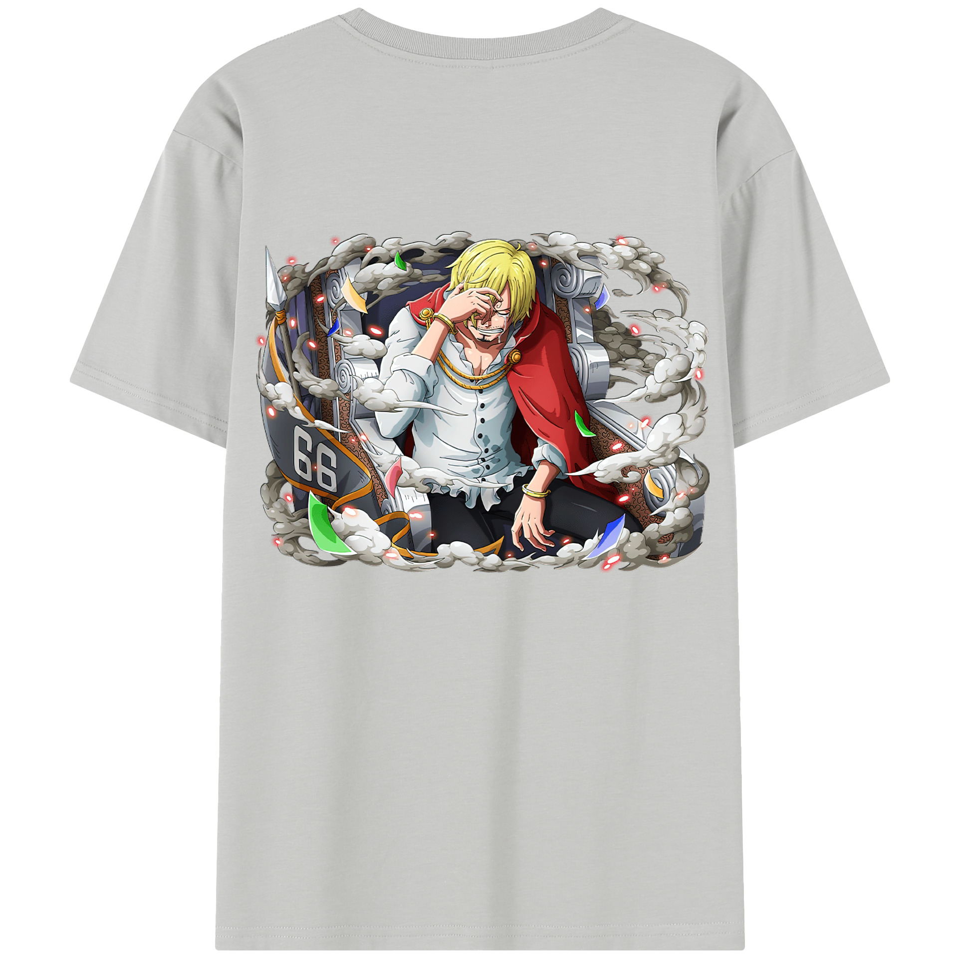 ワンピース サンジ ONE PIECE Sanji 綿100％半袖Tシャツ（背面プリント）