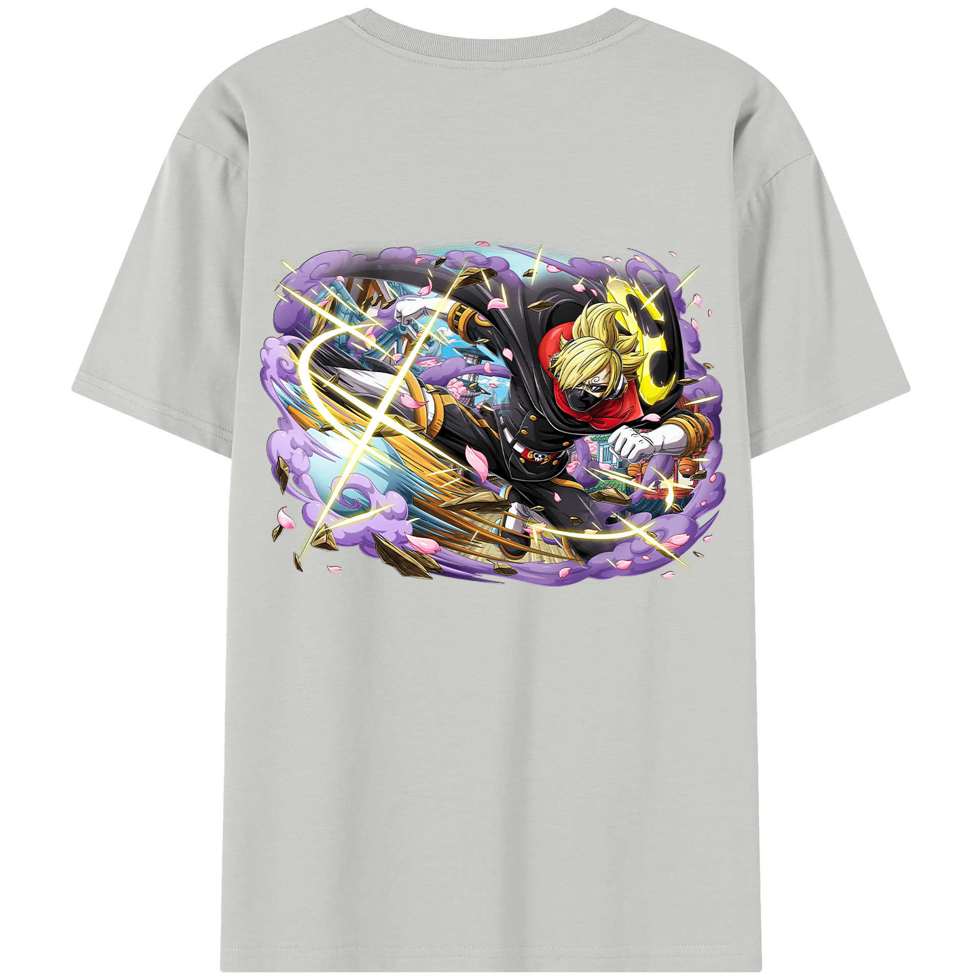ワンピース サンジ ONE PIECE Sanji 綿100％半袖Tシャツ（背面プリント）
