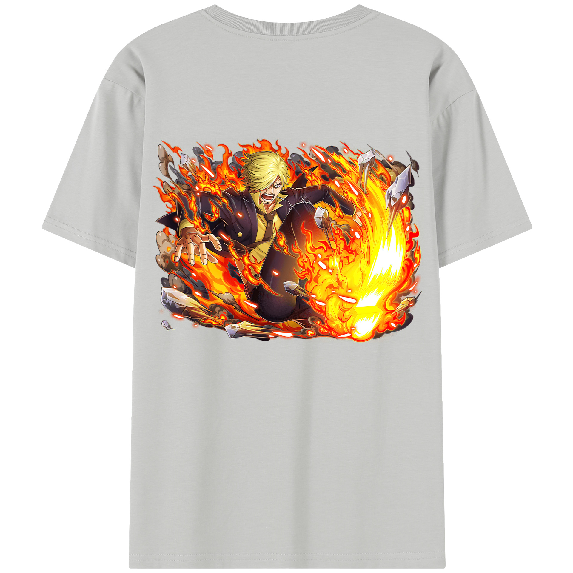 ワンピース サンジ ONE PIECE Sanji 綿100％半袖Tシャツ（背面プリント）