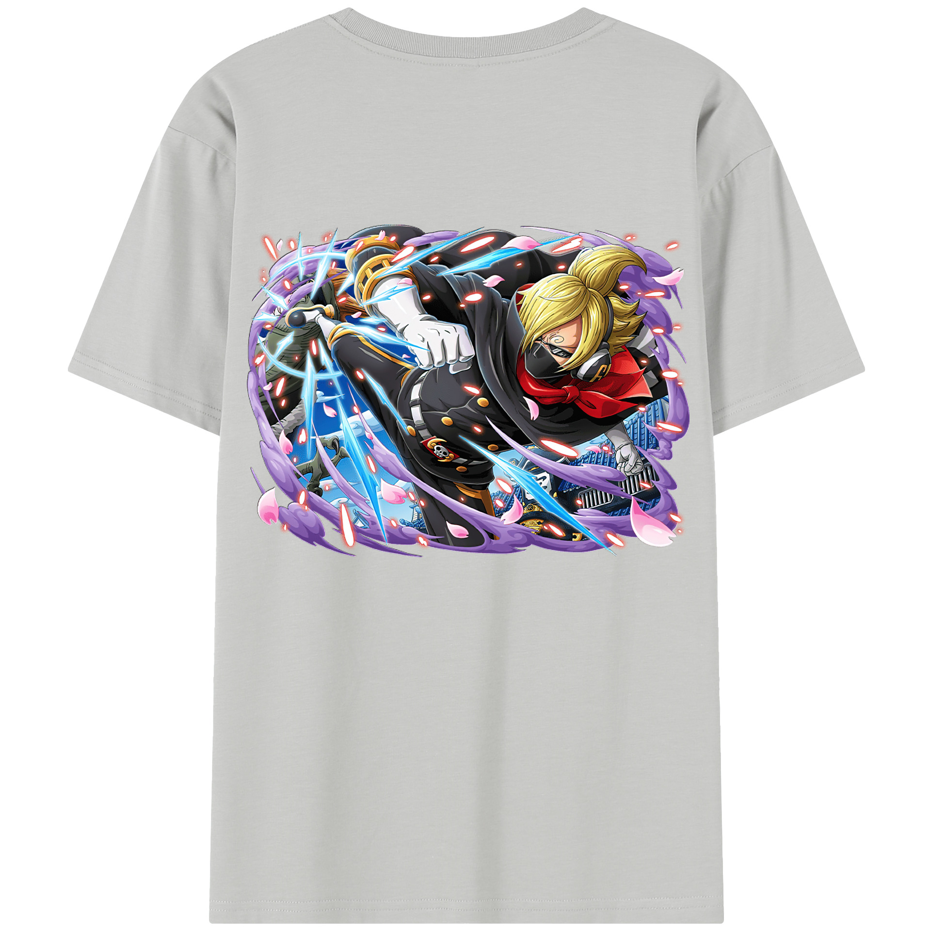 ワンピース サンジ ONE PIECE Sanji 綿100％半袖Tシャツ（背面プリント）