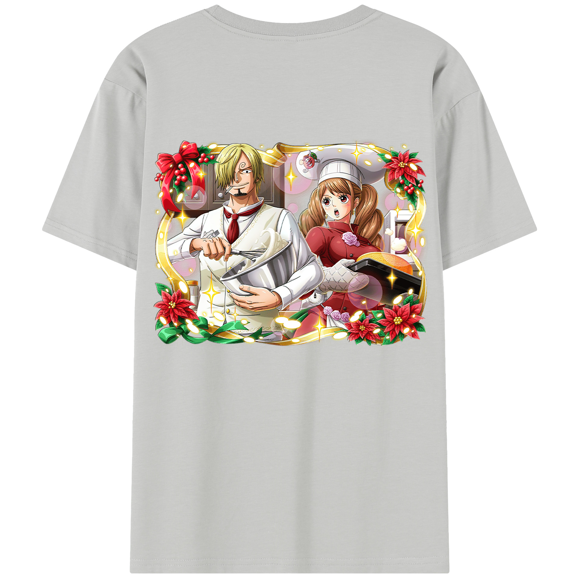 ワンピース サンジ ONE PIECE Sanji 綿100％半袖Tシャツ（背面プリント）
