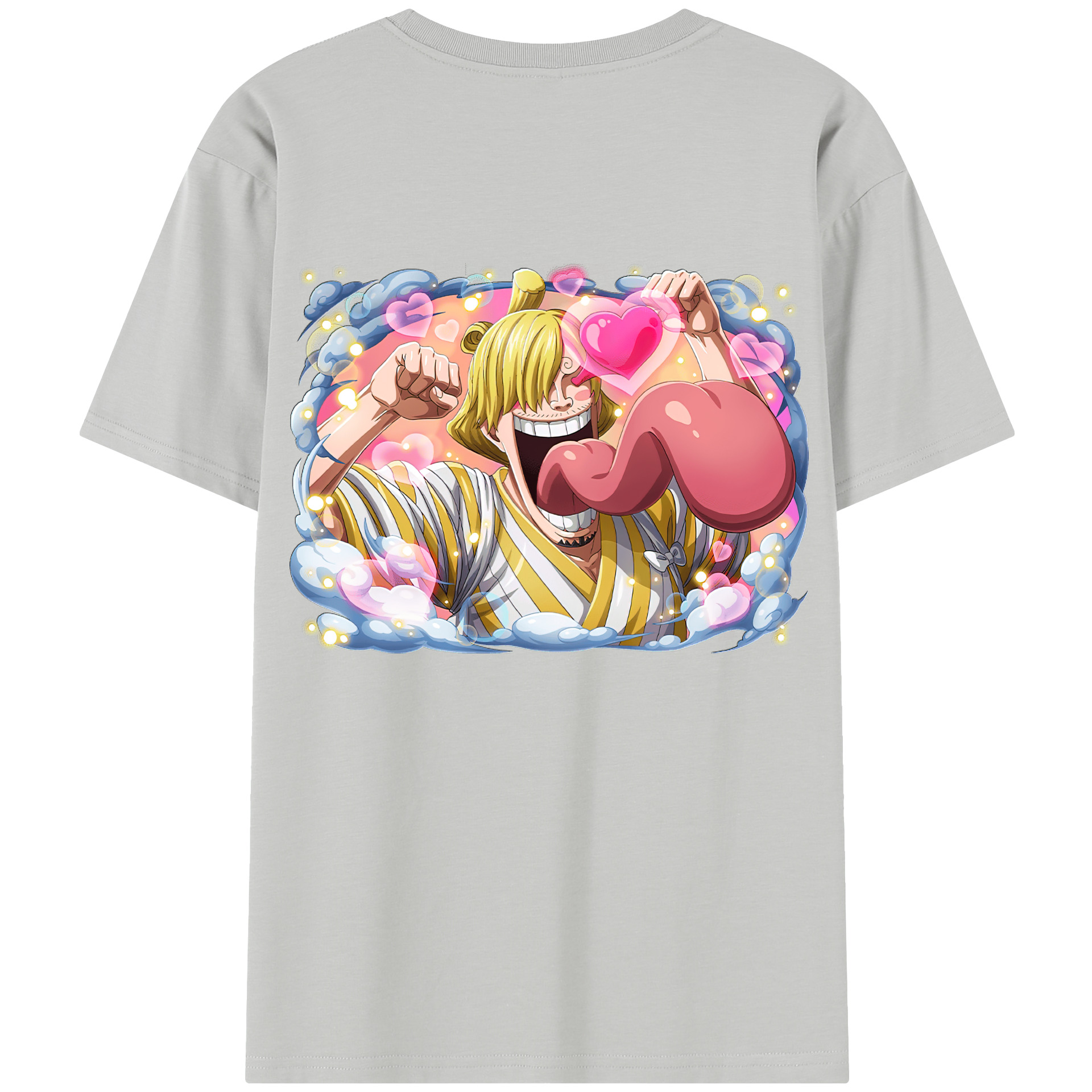 ワンピース サンジ ONE PIECE Sanji 綿100％半袖Tシャツ（背面プリント）