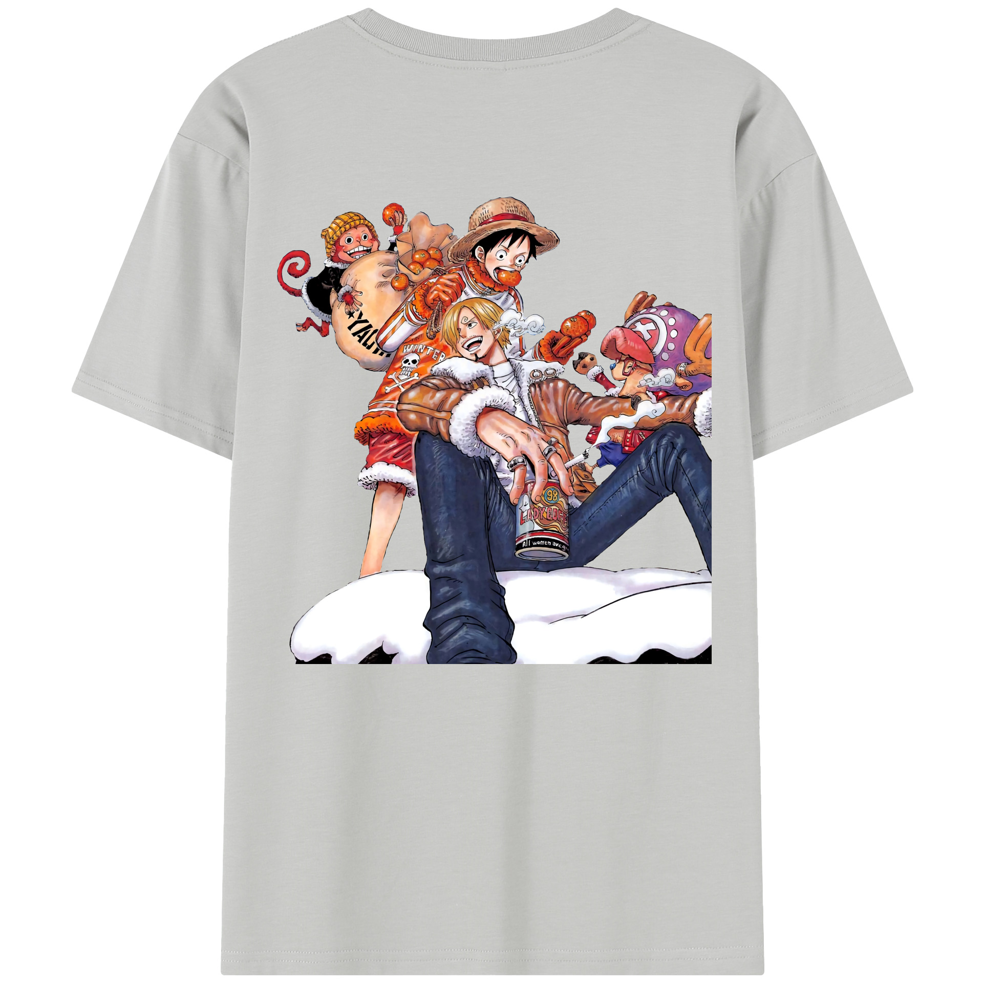 ワンピース サンジ ONE PIECE Sanji 綿100％半袖Tシャツ（背面プリント）