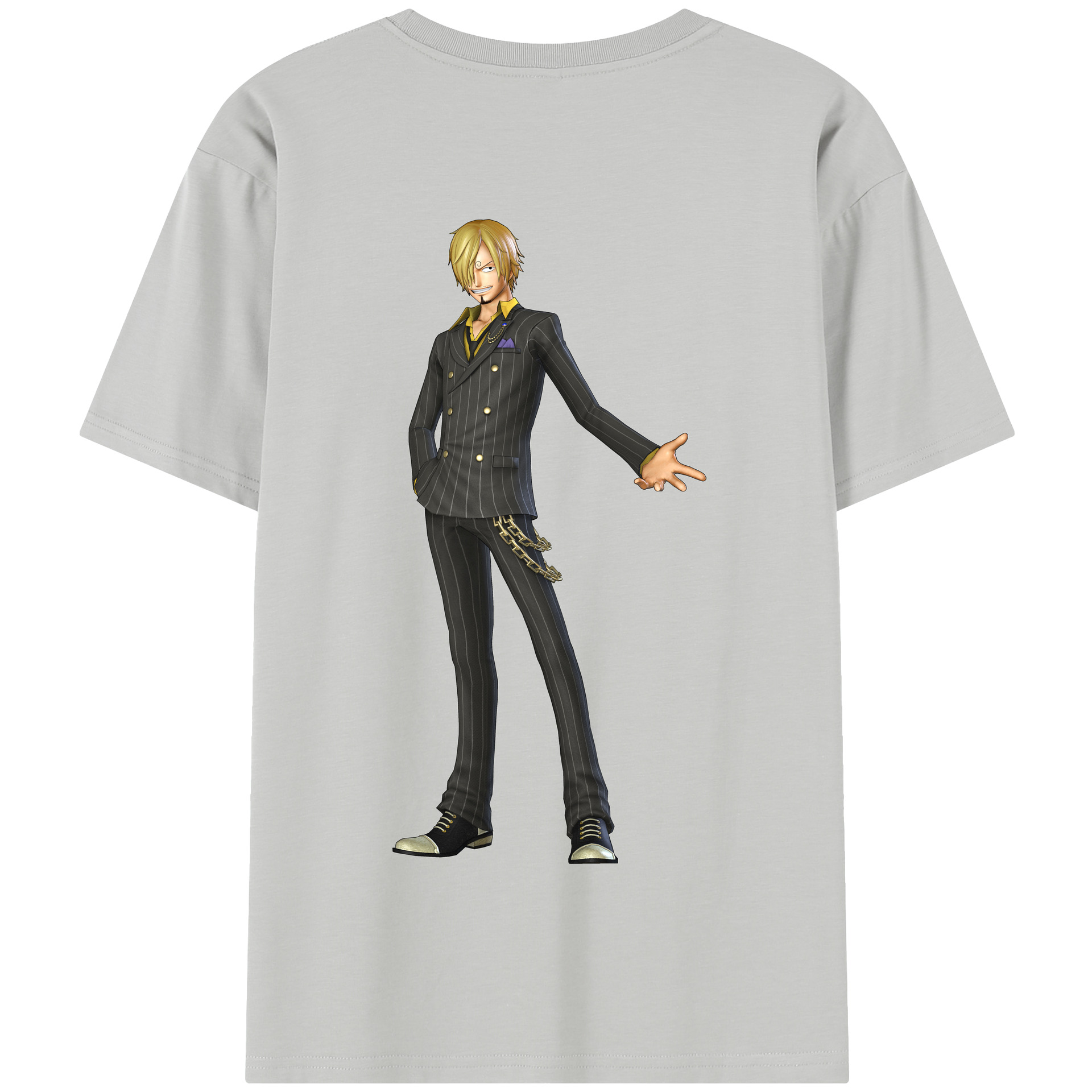 ワンピース サンジ ONE PIECE Sanji 綿100％半袖Tシャツ（背面プリント）