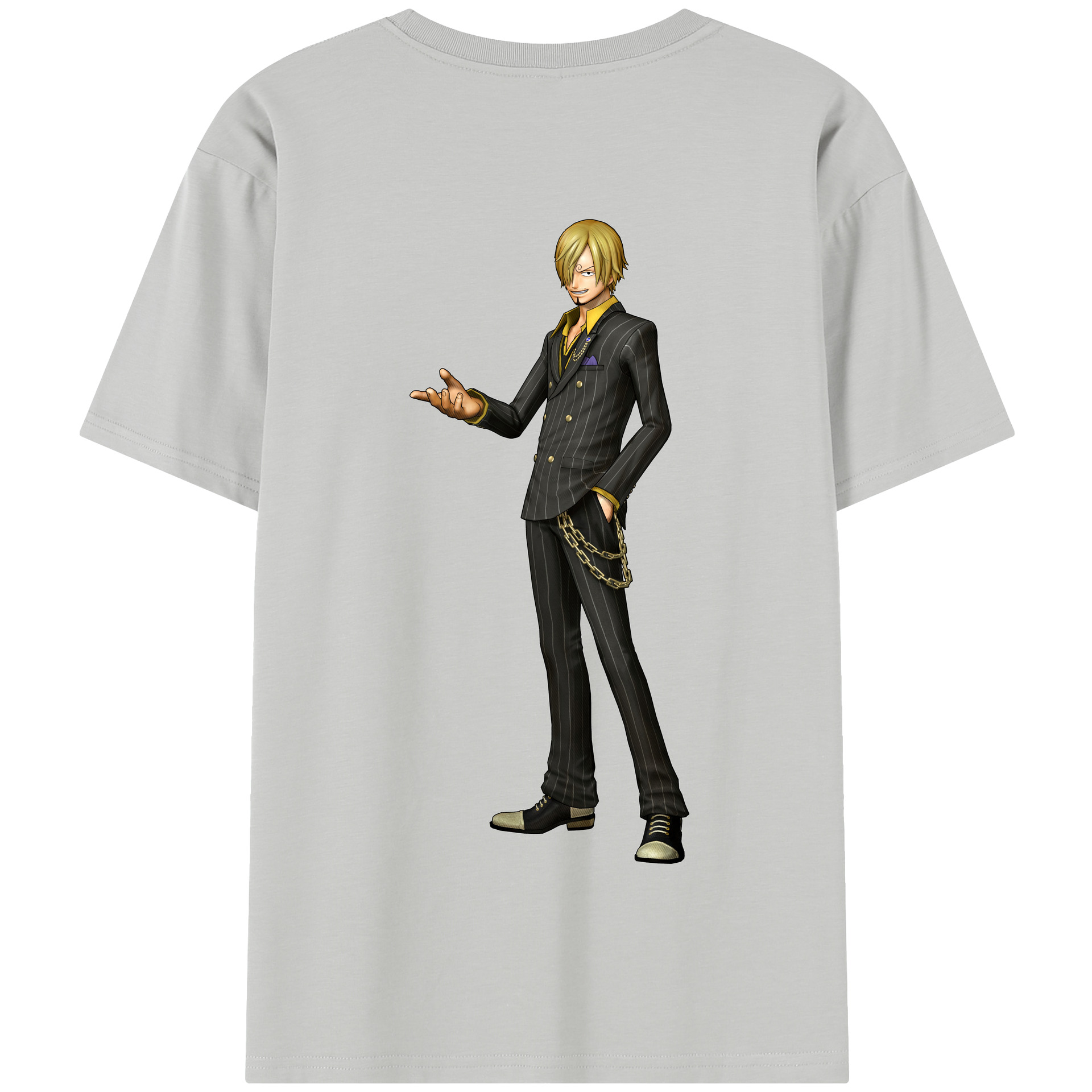 ワンピース サンジ ONE PIECE Sanji 綿100％半袖Tシャツ（背面プリント）