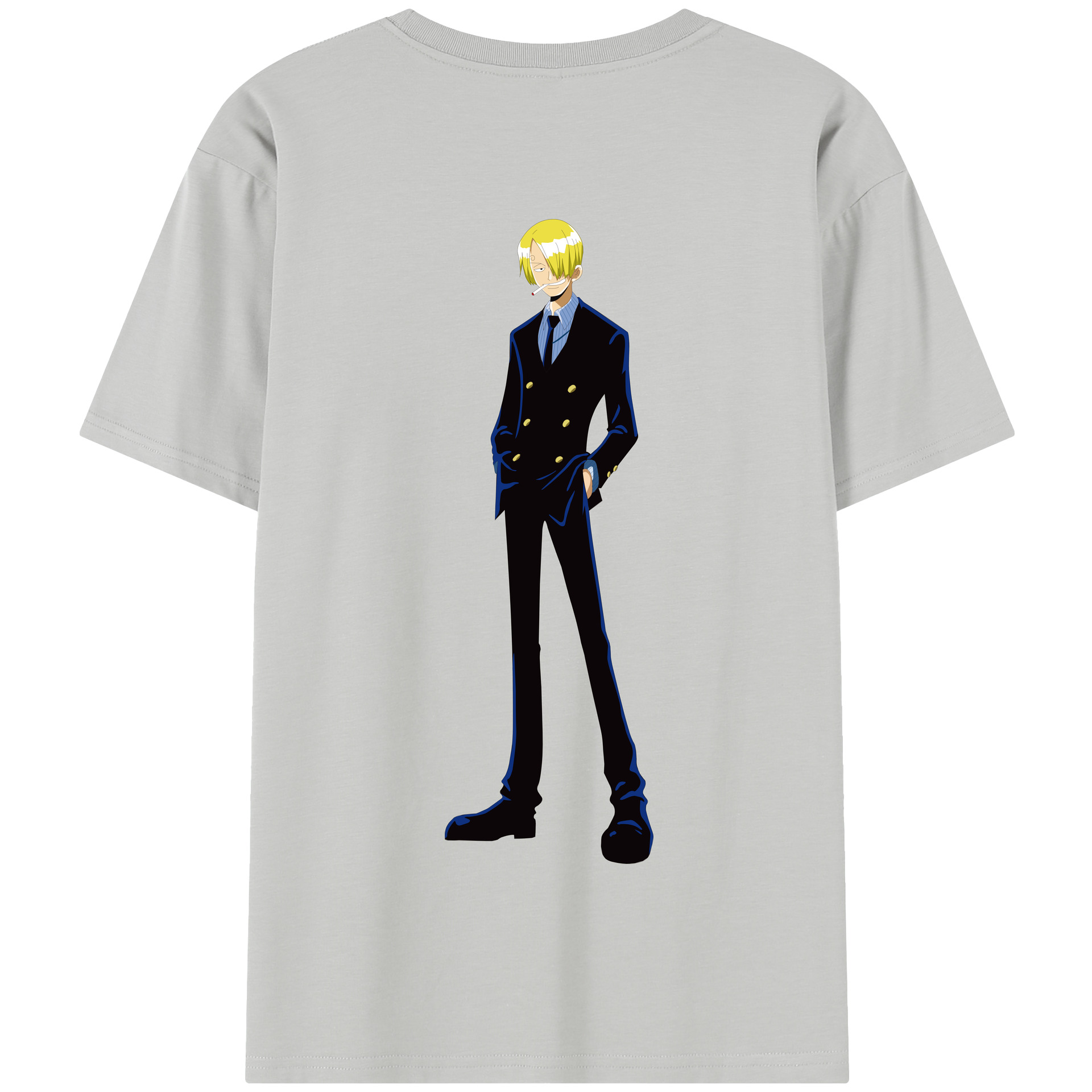ワンピース サンジ ONE PIECE Sanji 綿100％半袖Tシャツ（背面プリント）