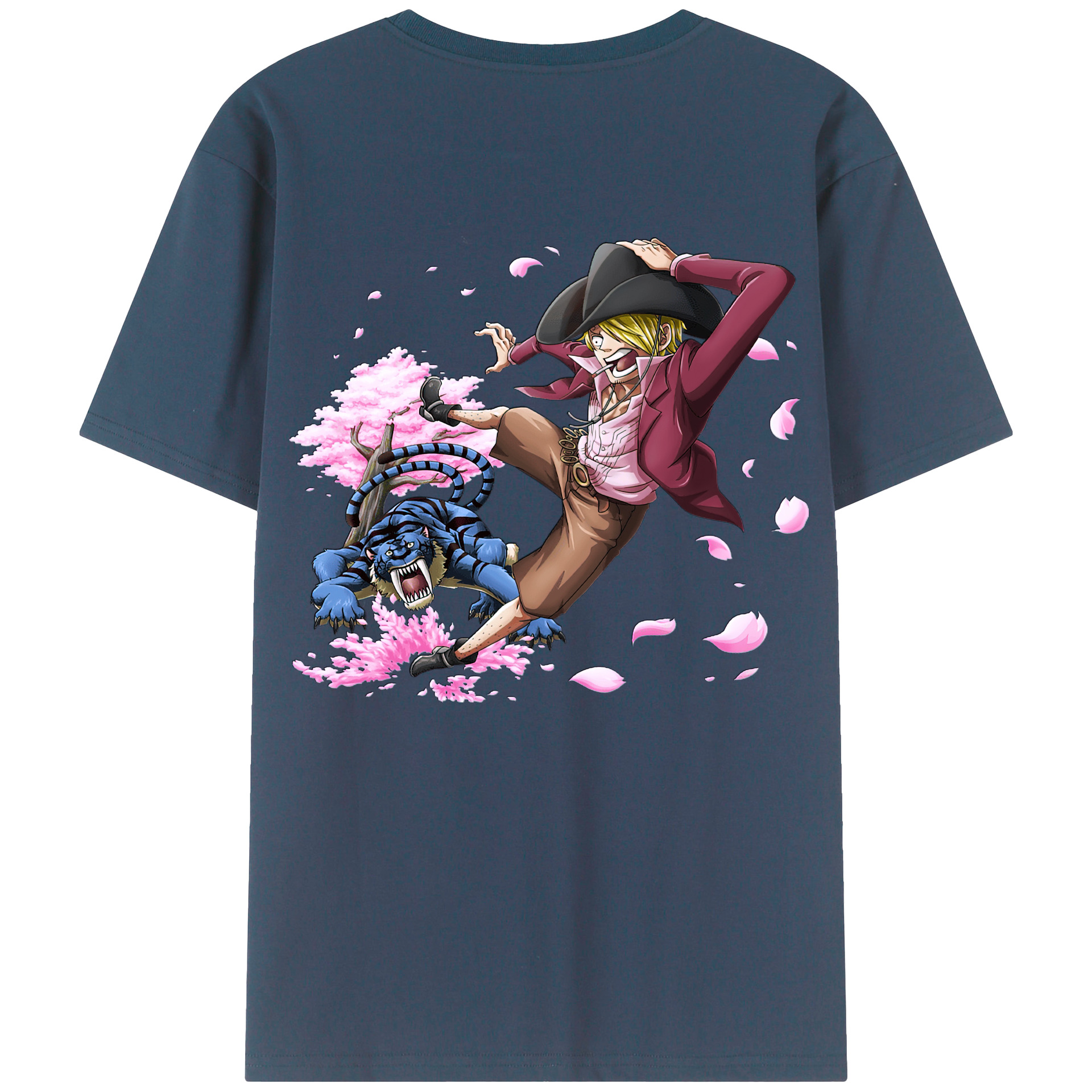 ワンピース サンジ ONE PIECE Sanji 綿100％半袖Tシャツ（背面プリント）