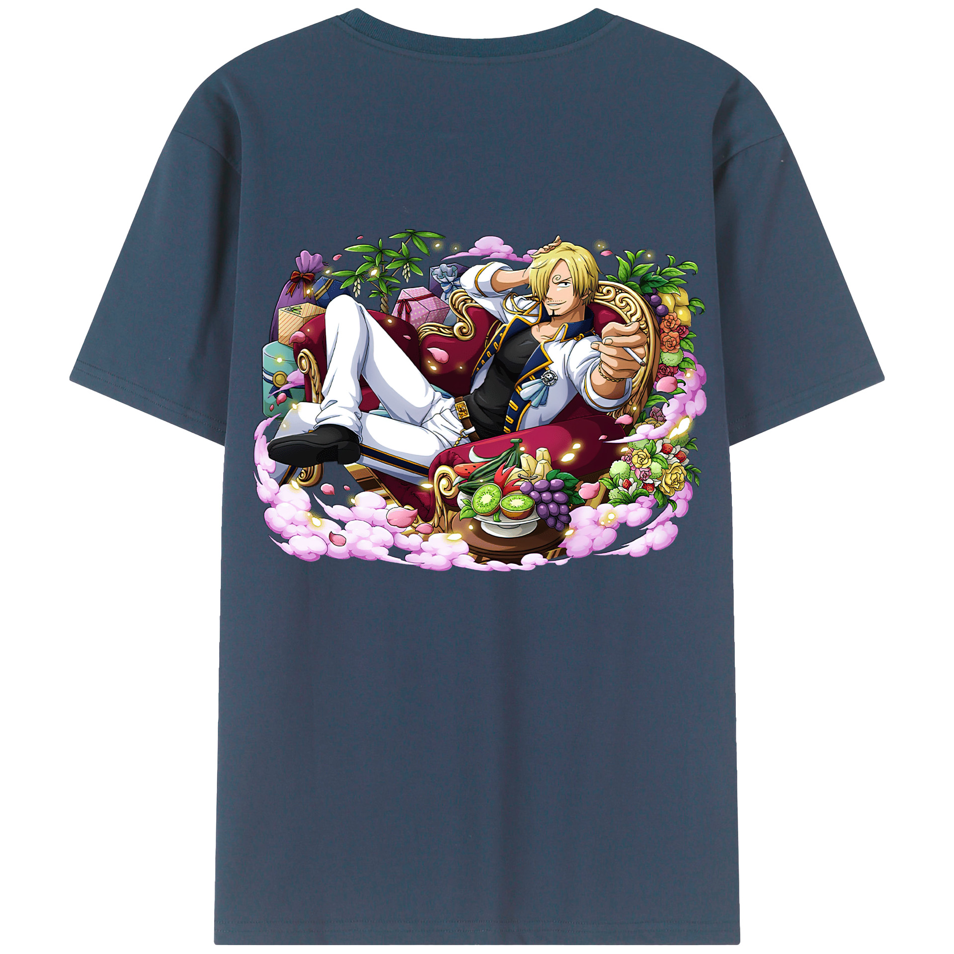 ワンピース サンジ ONE PIECE Sanji 綿100％半袖Tシャツ（背面プリント）