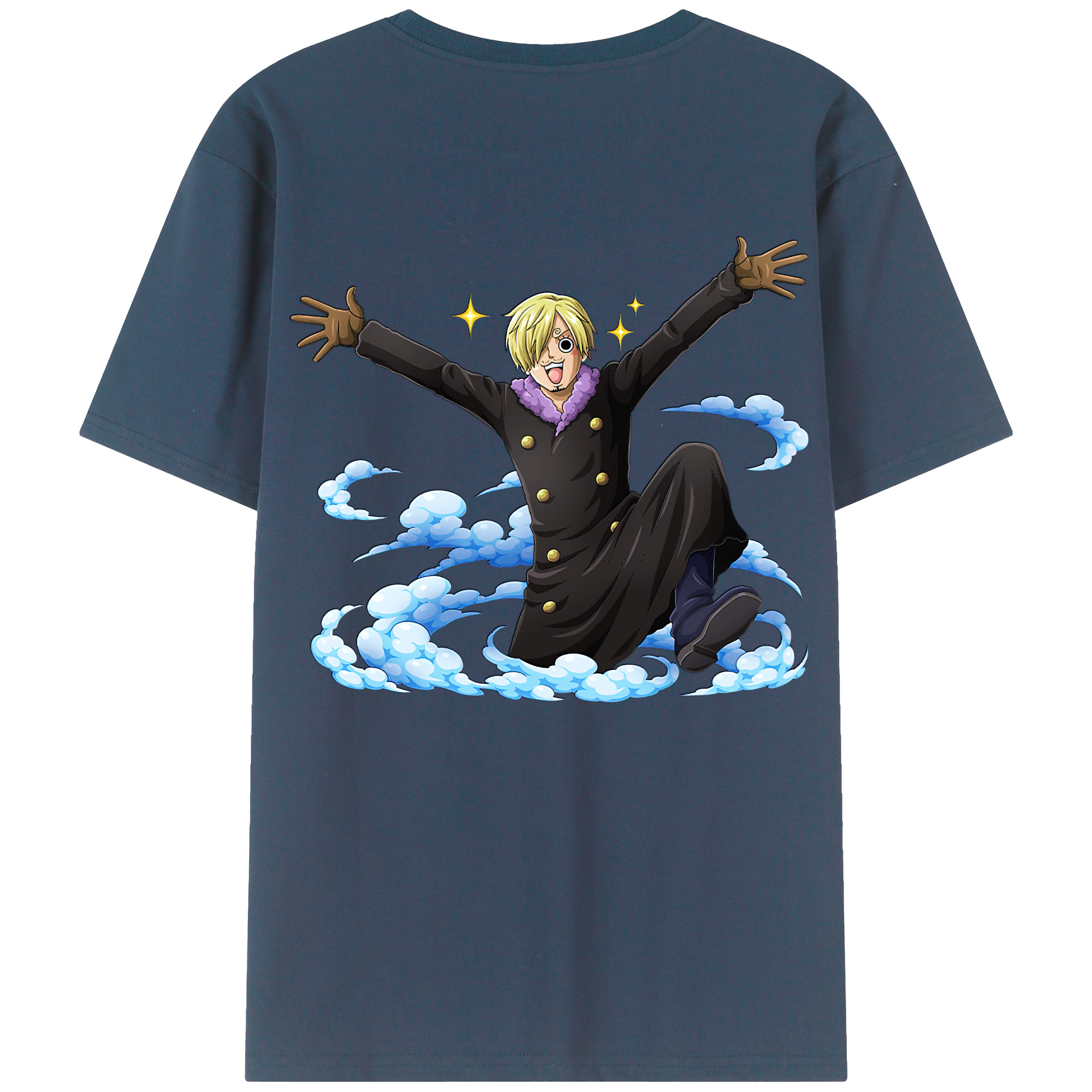 ワンピース サンジ ONE PIECE Sanji 綿100％半袖Tシャツ（背面プリント）