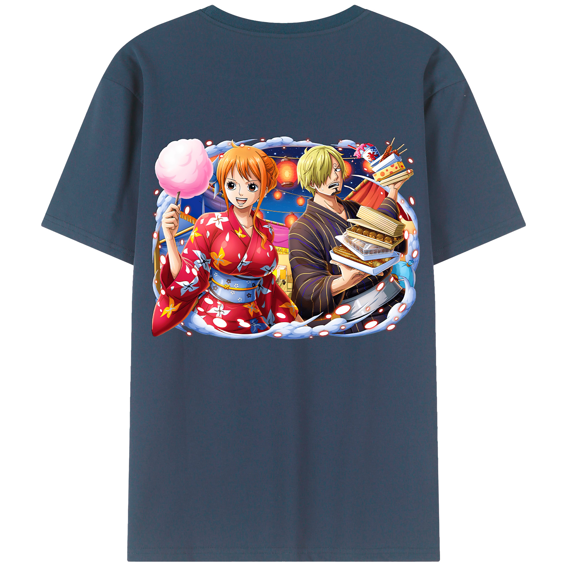 ワンピース サンジ ONE PIECE Sanji 綿100％半袖Tシャツ（背面プリント）