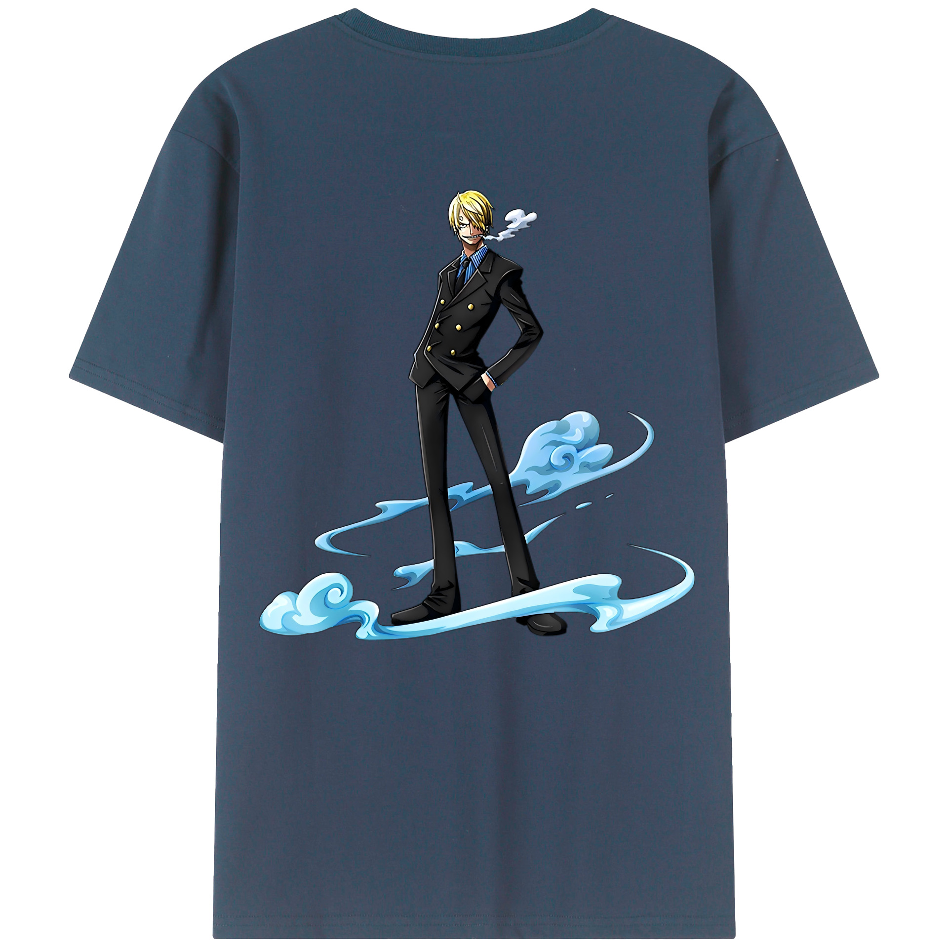 ワンピース サンジ ONE PIECE Sanji 綿100％半袖Tシャツ（背面プリント）