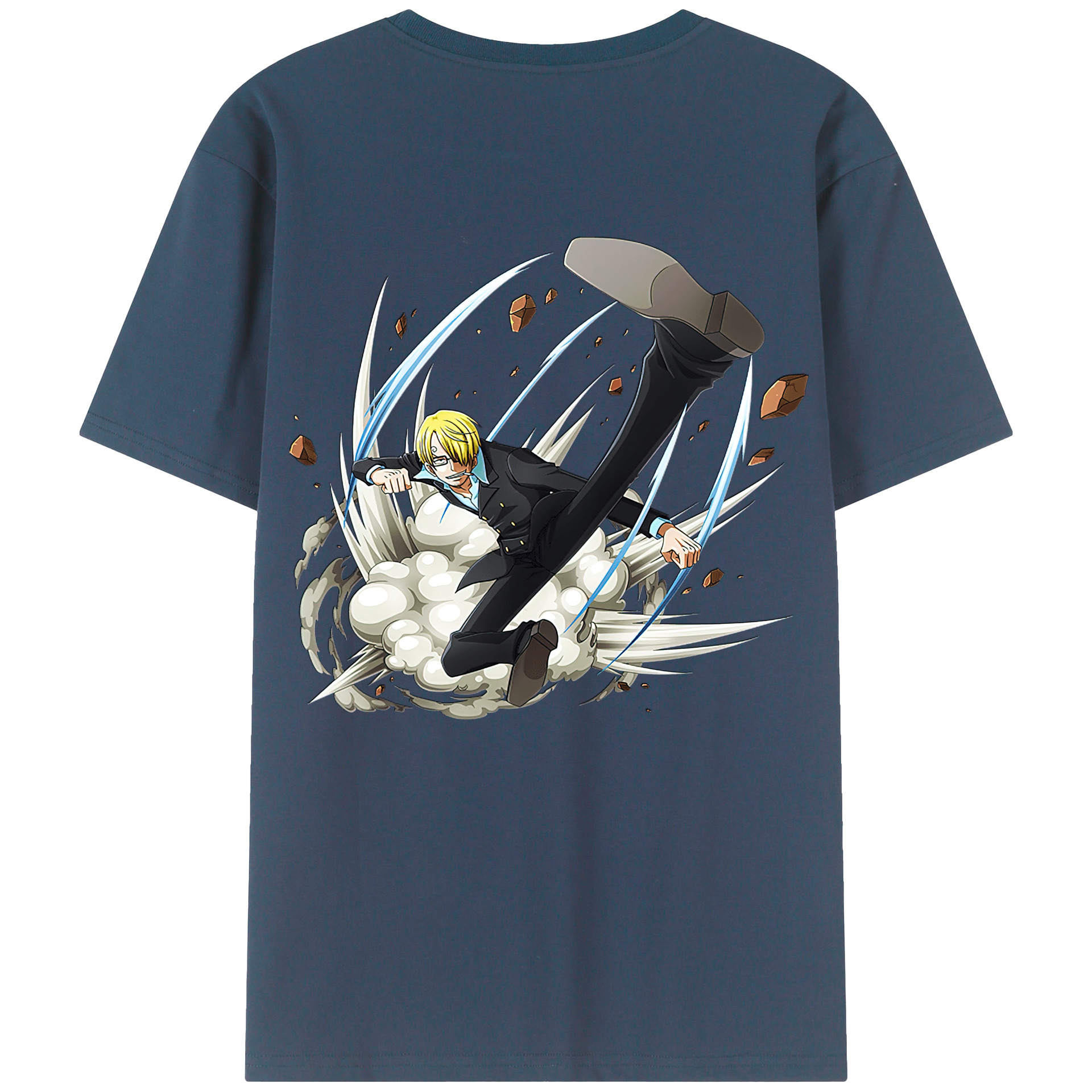 ワンピース サンジ ONE PIECE Sanji 綿100％半袖Tシャツ（背面プリント）