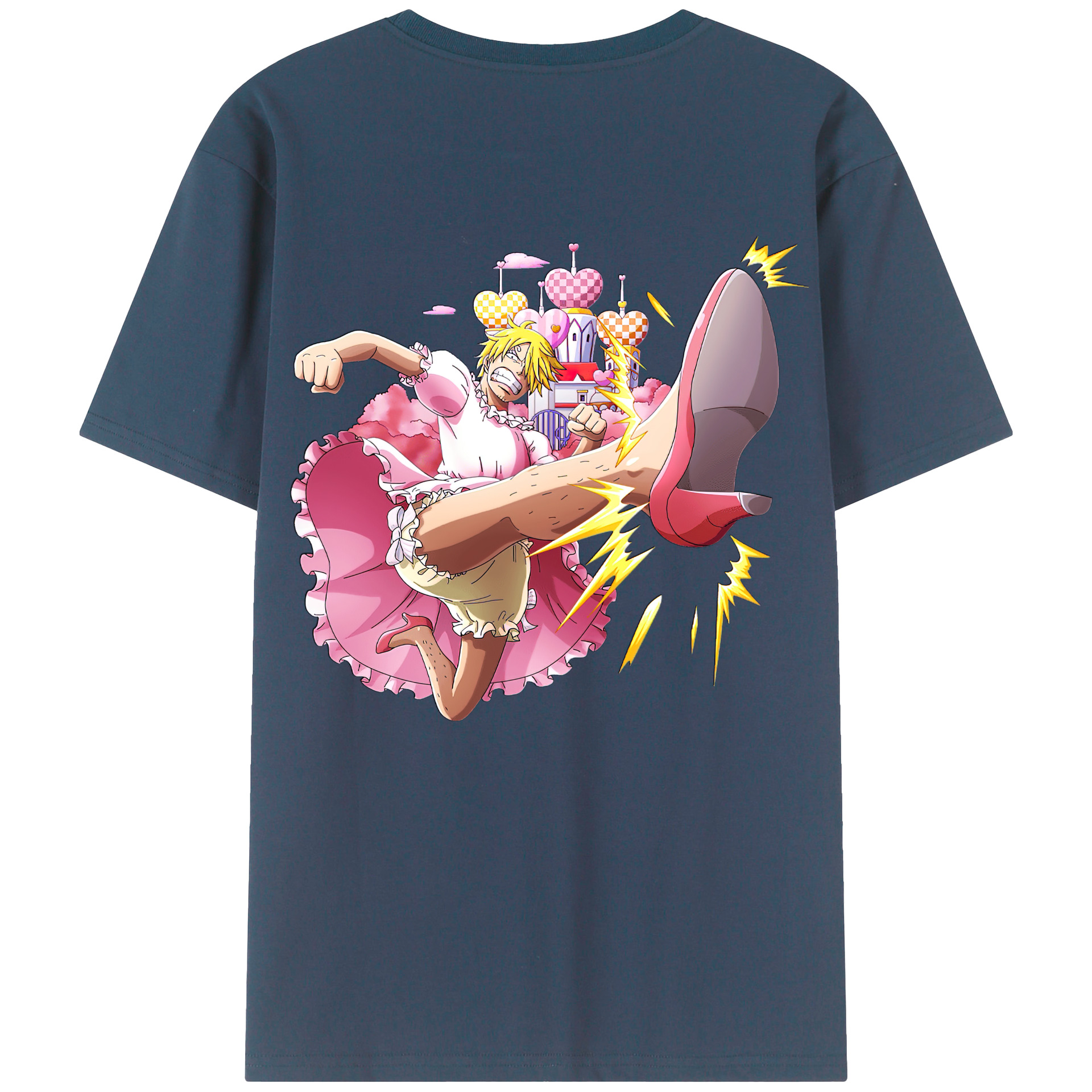 ワンピース サンジ ONE PIECE Sanji 綿100％半袖Tシャツ（背面プリント）