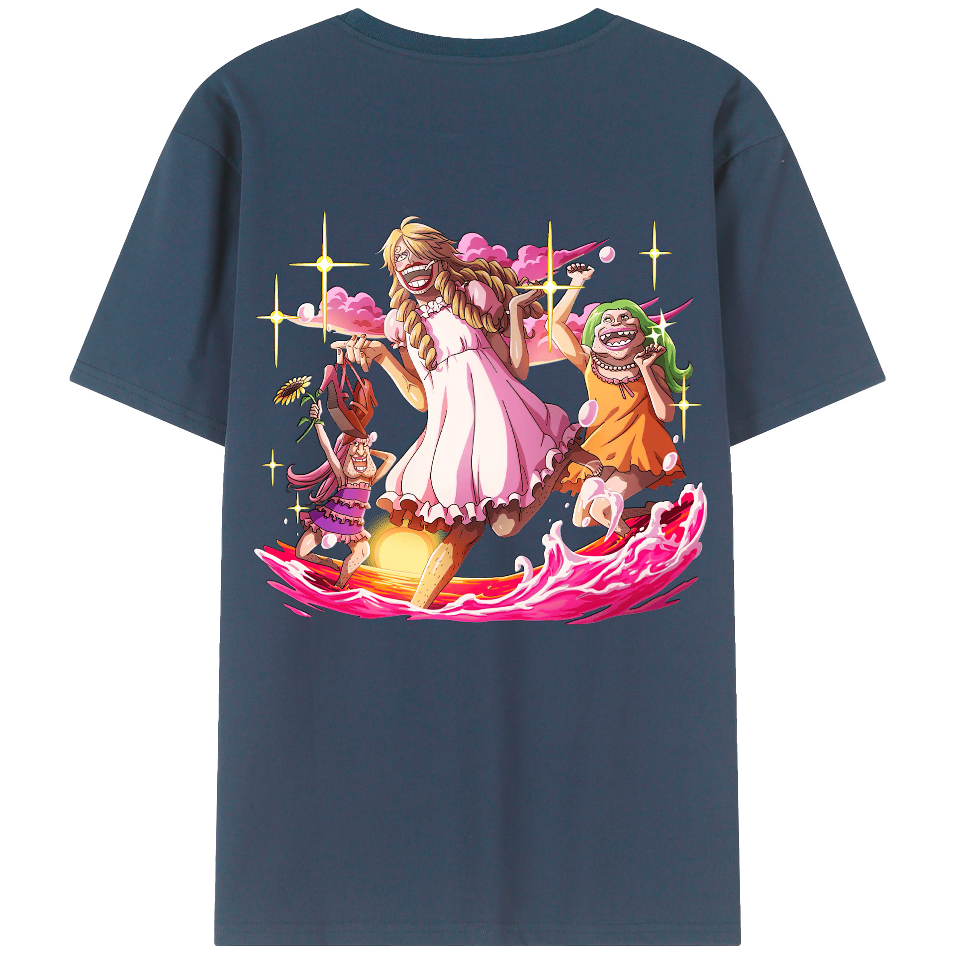 ワンピース サンジ ONE PIECE Sanji 綿100％半袖Tシャツ（背面プリント）