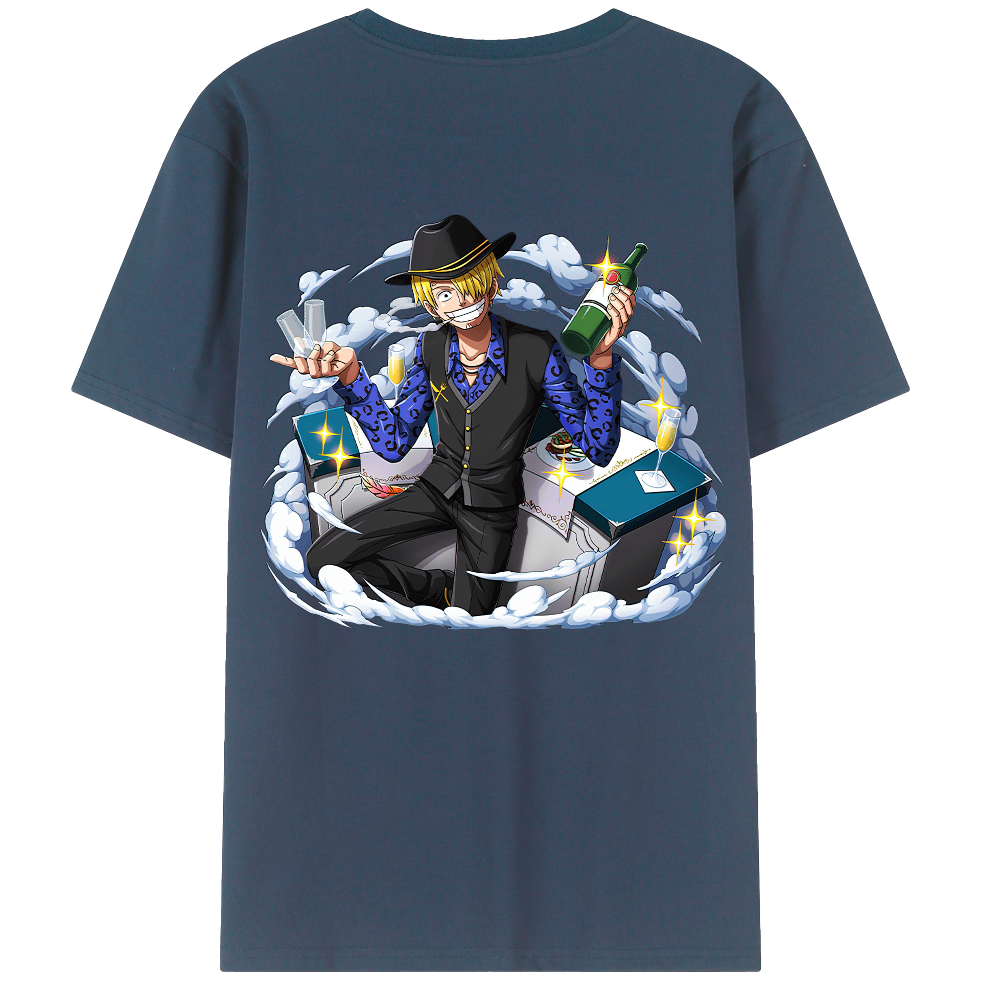 ワンピース サンジ ONE PIECE Sanji 綿100％半袖Tシャツ（背面プリント）