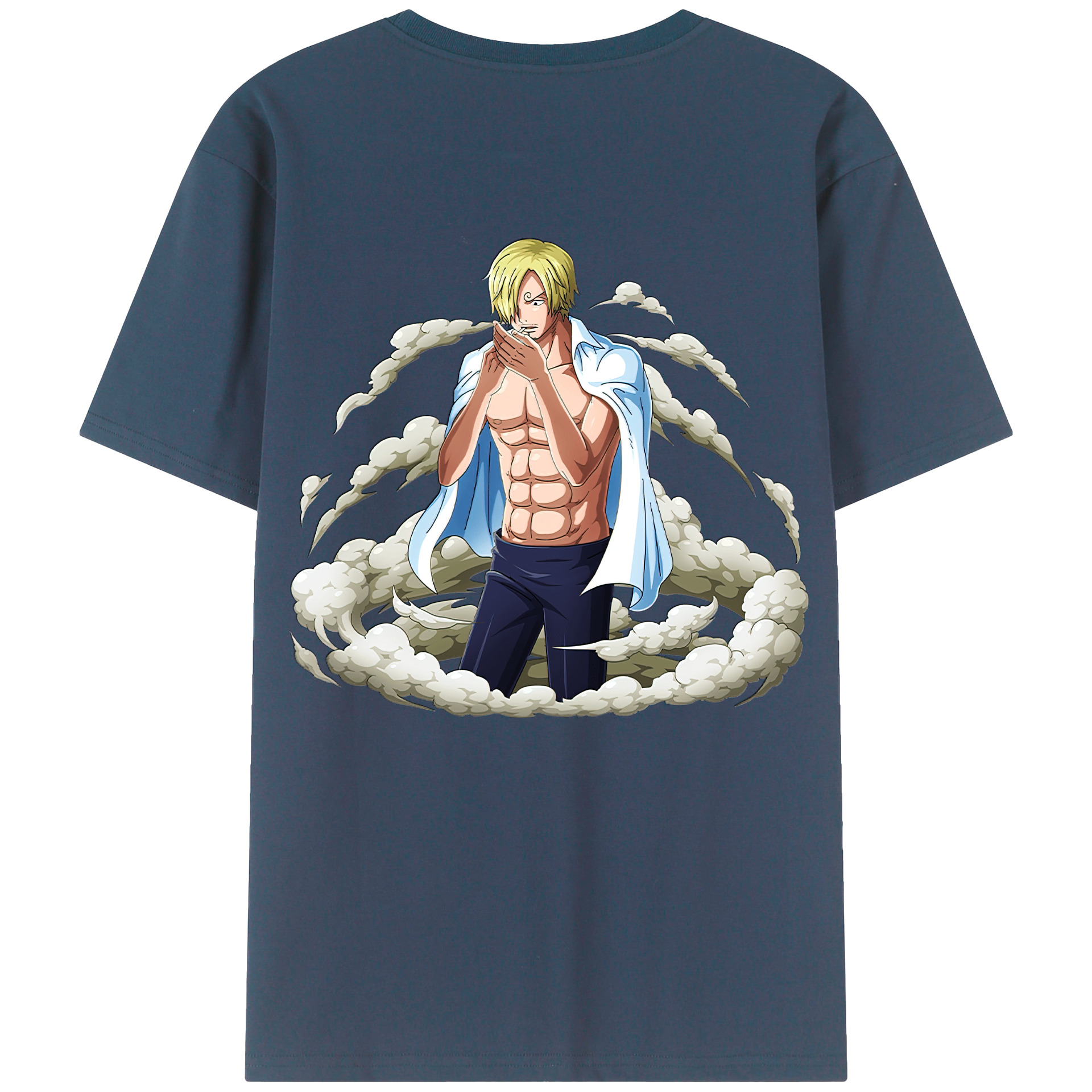 ワンピース サンジ ONE PIECE Sanji 綿100％半袖Tシャツ（背面プリント）