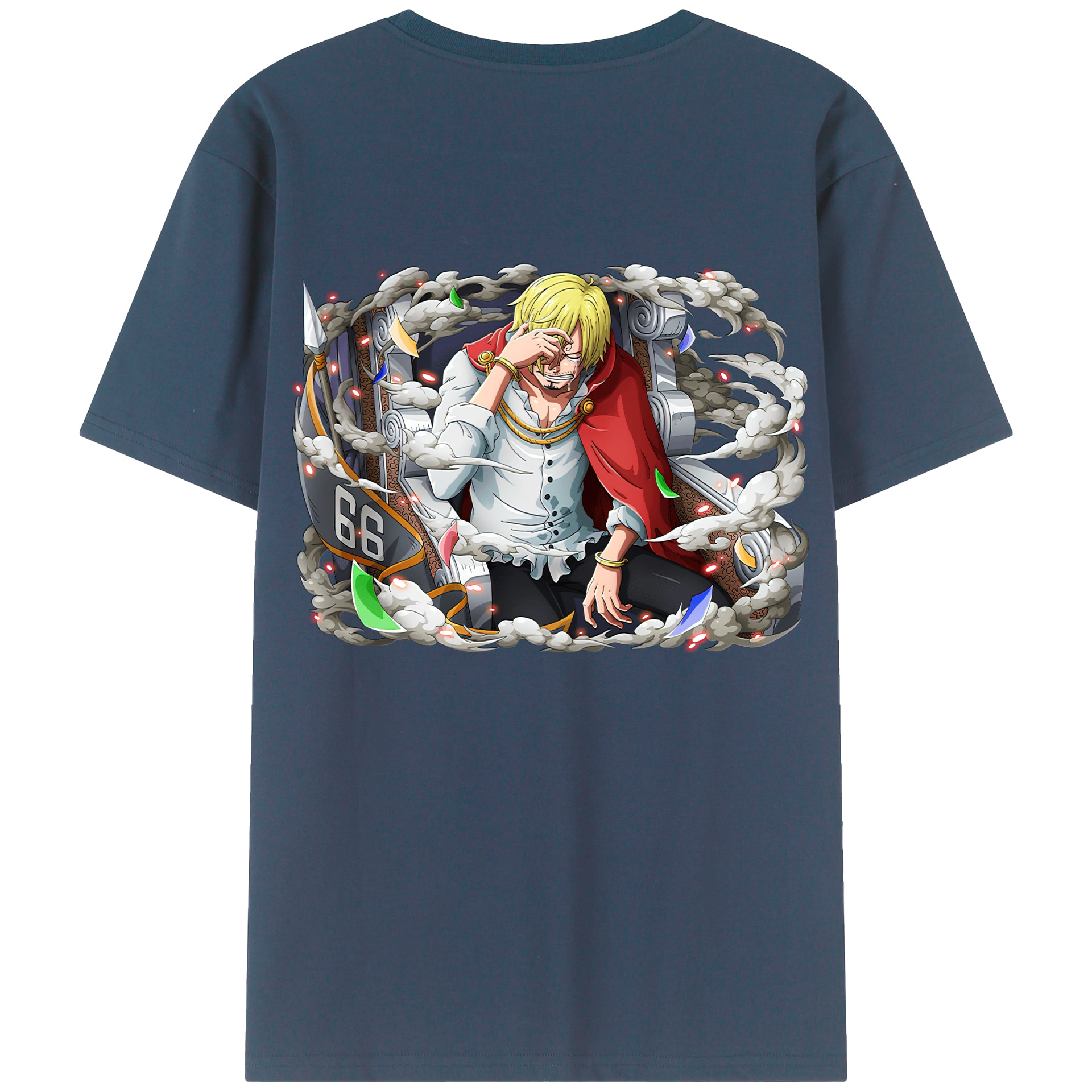 ワンピース サンジ ONE PIECE Sanji 綿100％半袖Tシャツ（背面プリント）