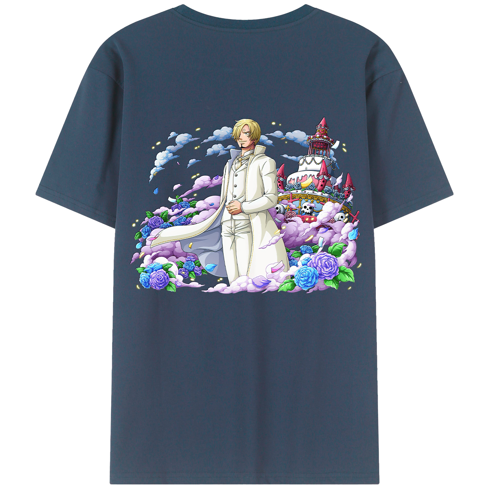 ワンピース サンジ ONE PIECE Sanji 綿100％半袖Tシャツ（背面プリント）