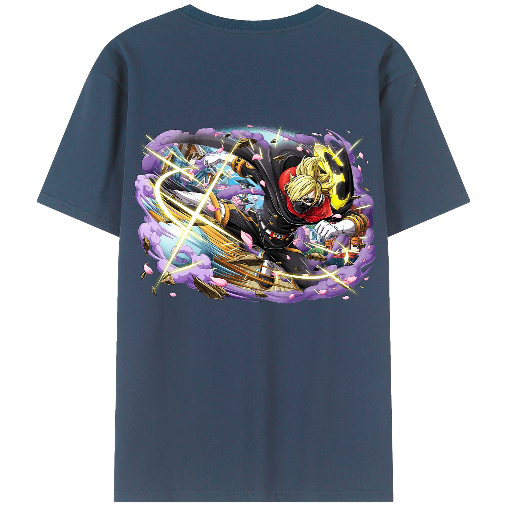 ワンピース サンジ ONE PIECE Sanji 綿100％半袖Tシャツ（背面プリント）