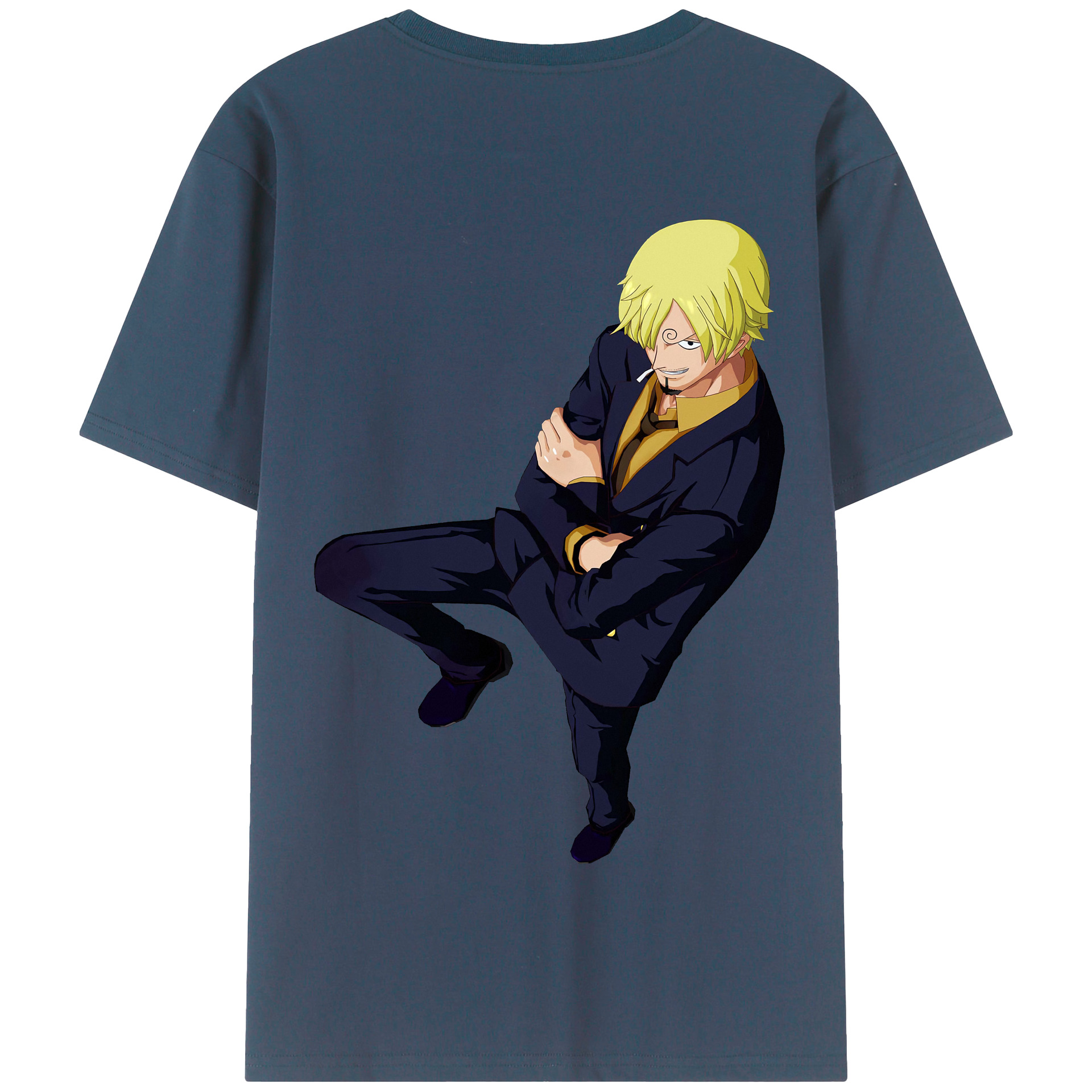 ワンピース サンジ ONE PIECE Sanji 綿100％半袖Tシャツ（背面プリント）