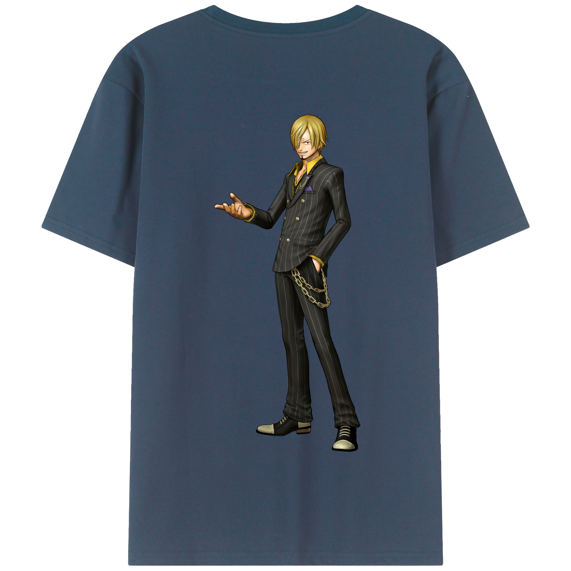 ワンピース サンジ ONE PIECE Sanji 綿100％半袖Tシャツ（背面プリント）