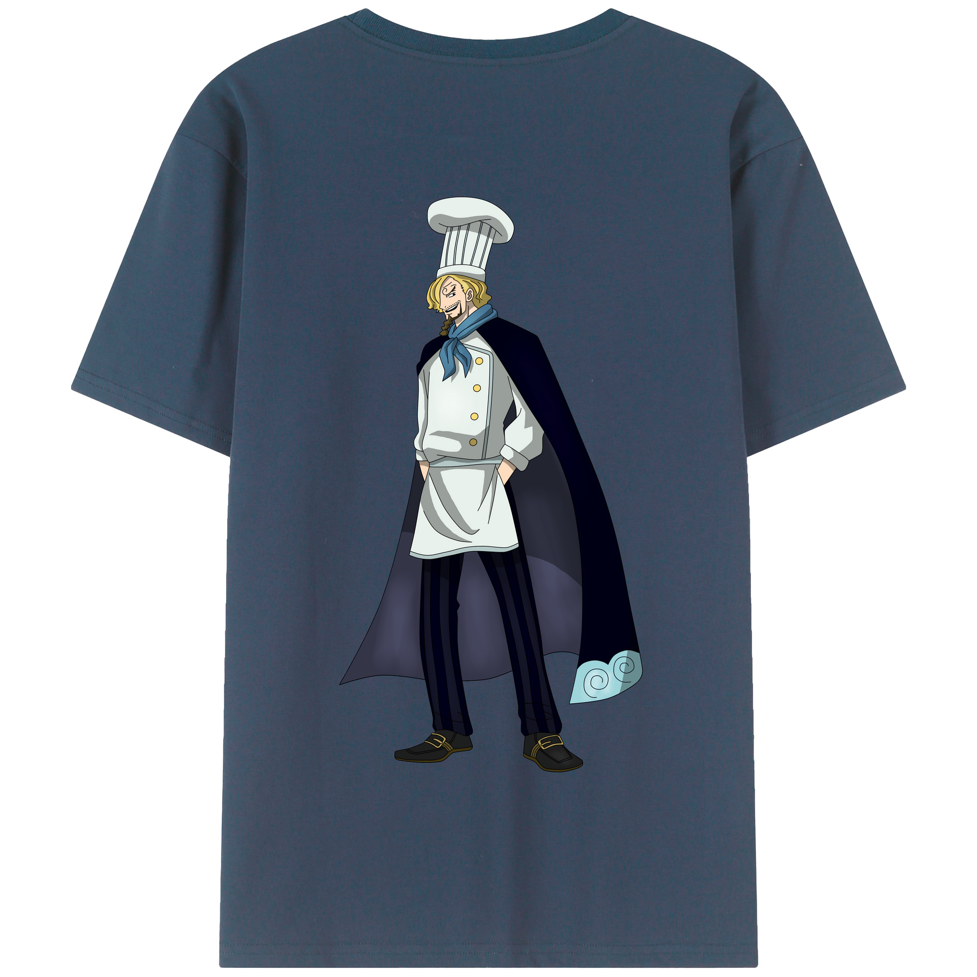 ワンピース サンジ ONE PIECE Sanji 綿100％半袖Tシャツ（背面プリント）