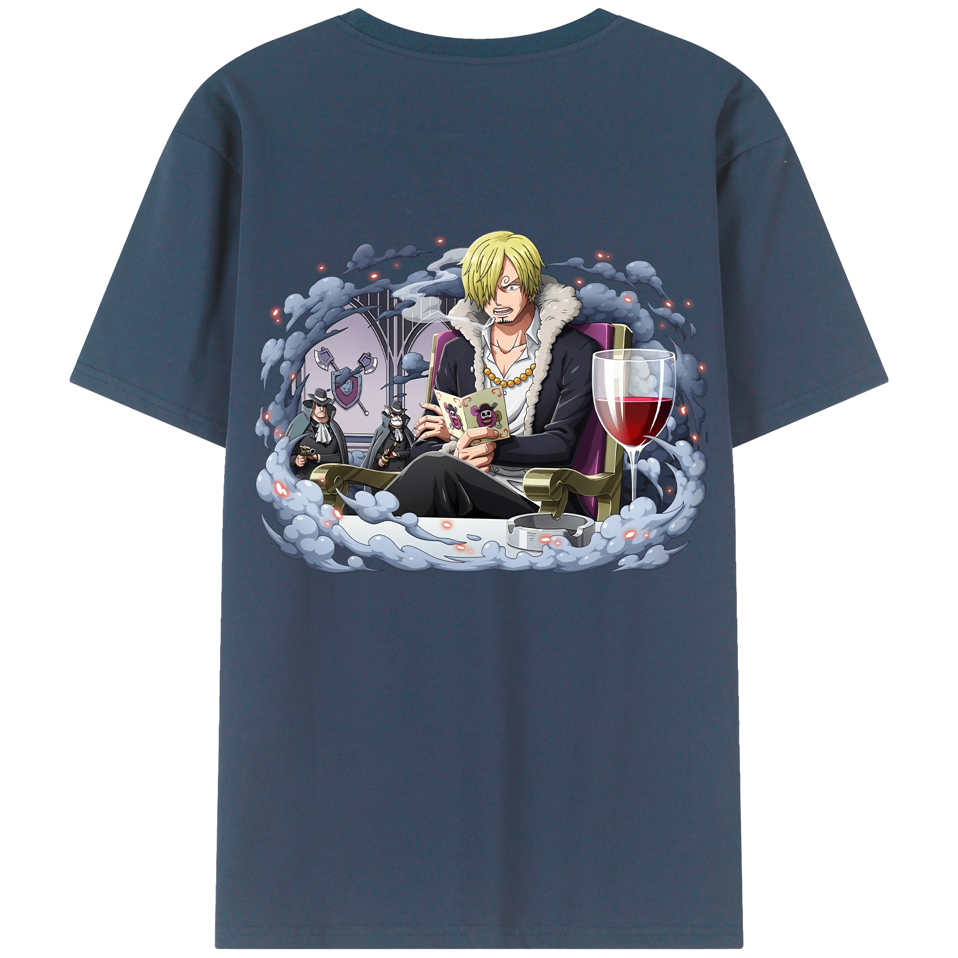ワンピース サンジ ONE PIECE Sanji 綿100％半袖Tシャツ（背面プリント）
