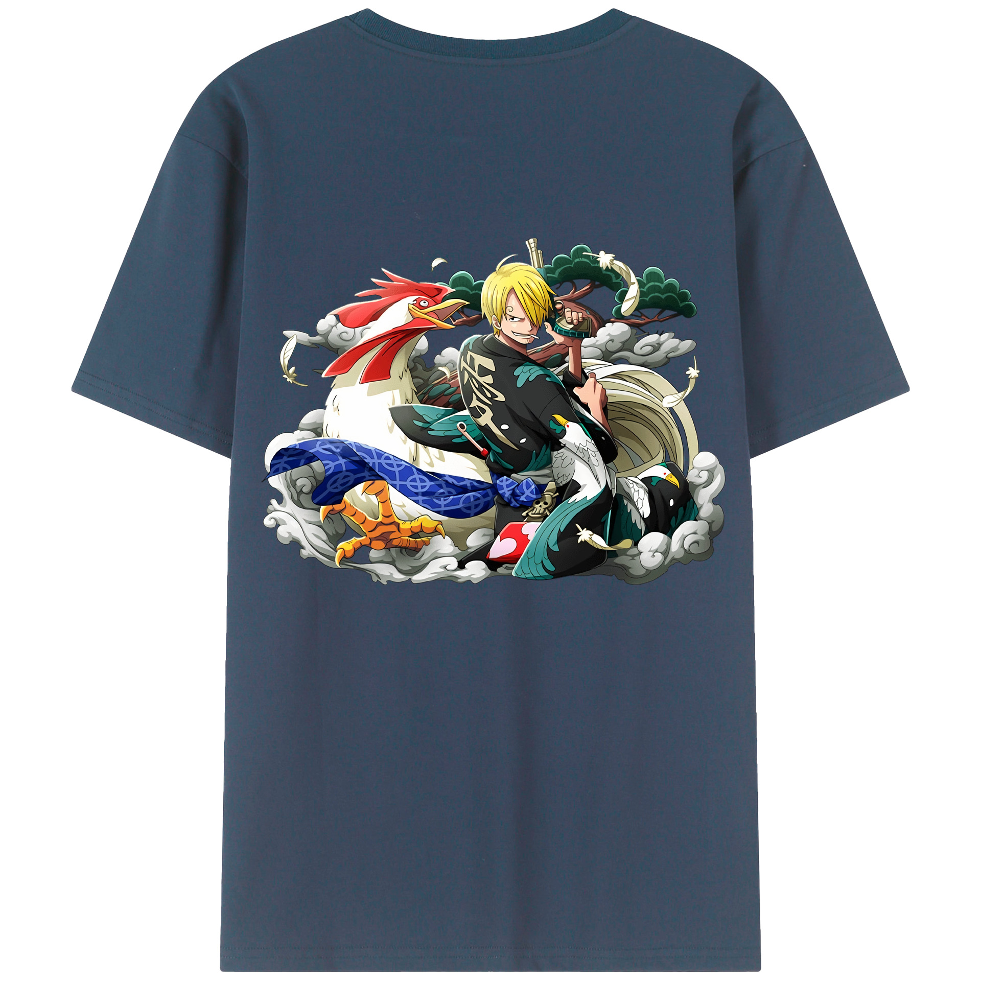 ワンピース サンジ ONE PIECE Sanji 綿100％半袖Tシャツ（背面プリント）