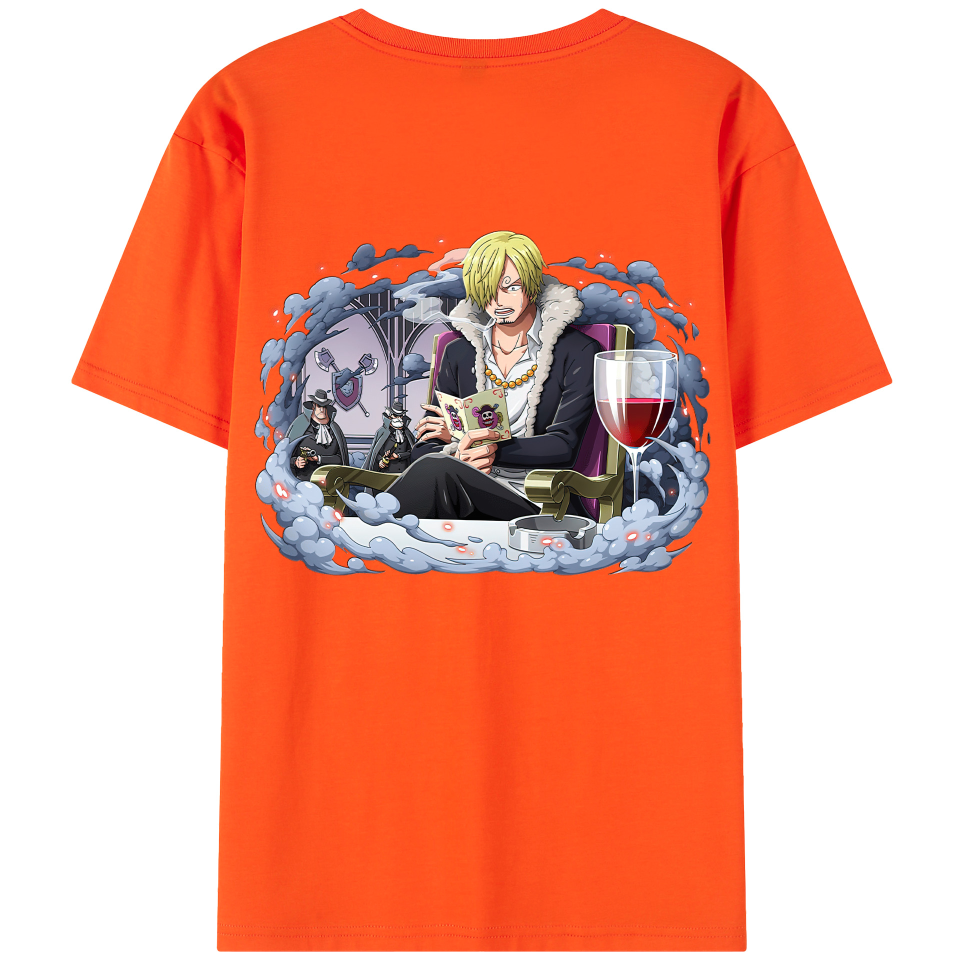 ワンピース サンジ ONE PIECE Sanji 綿100％半袖Tシャツ（背面プリント）