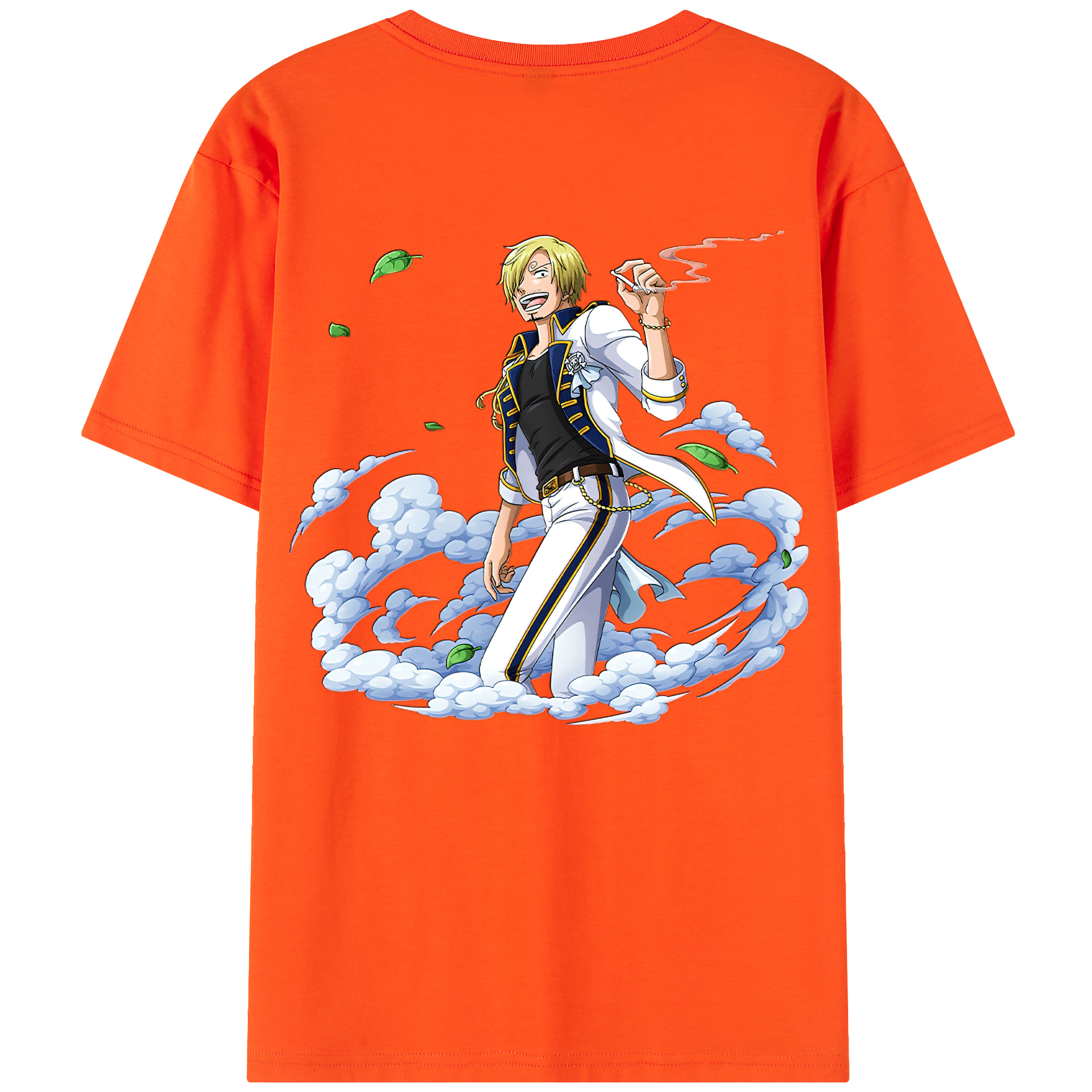 ワンピース サンジ ONE PIECE Sanji 綿100％半袖Tシャツ（背面プリント）