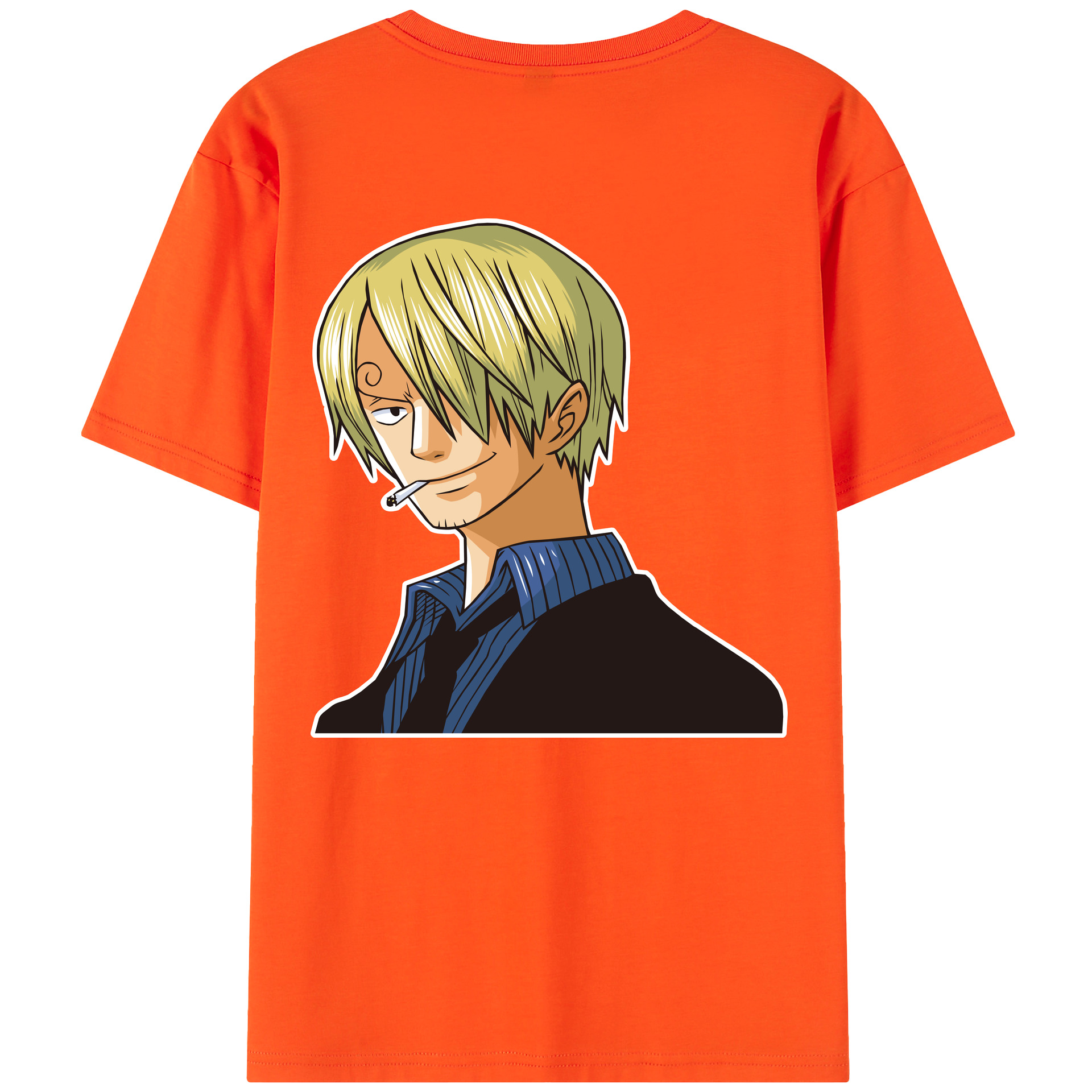 ワンピース サンジ ONE PIECE Sanji 綿100％半袖Tシャツ（背面プリント）