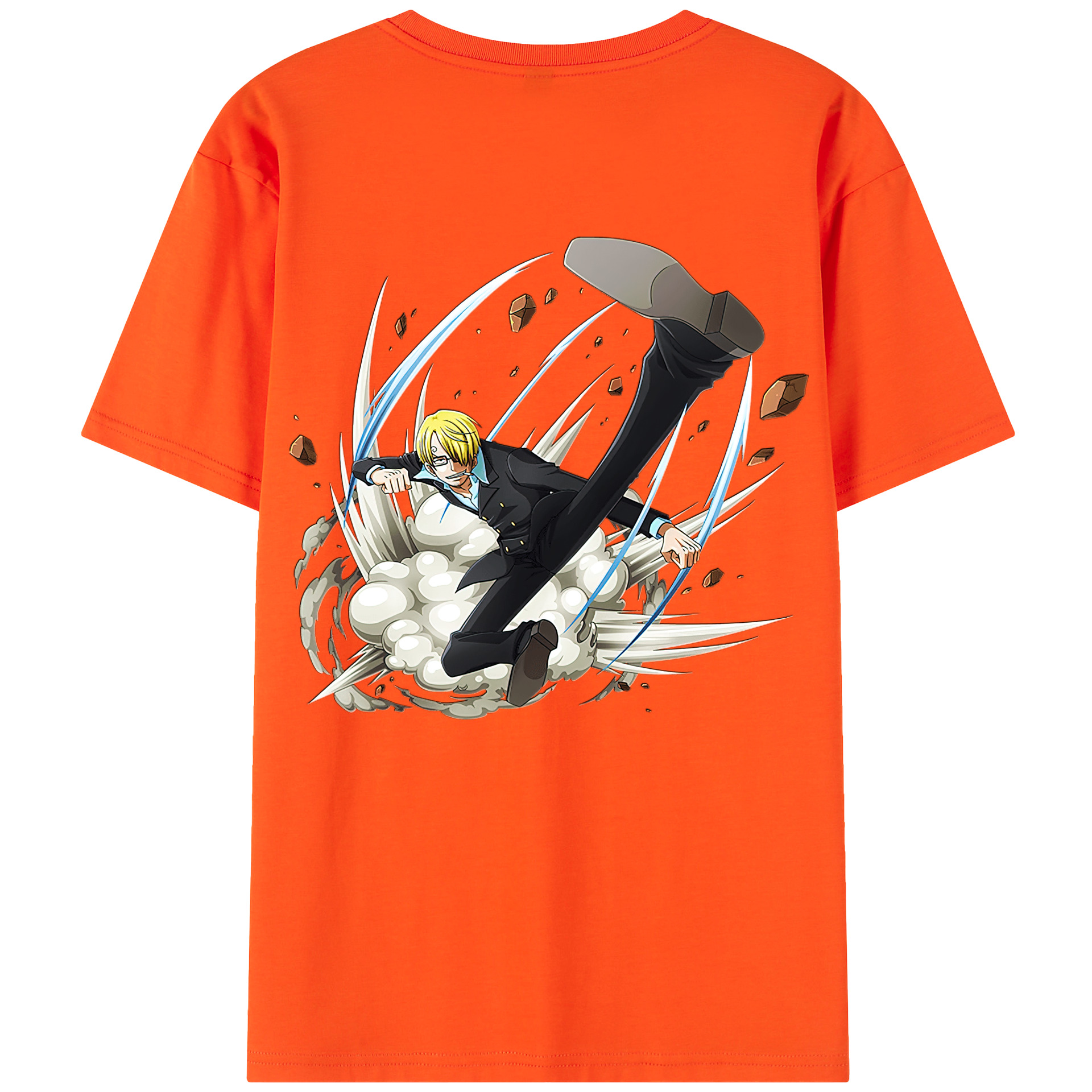 ワンピース サンジ ONE PIECE Sanji 綿100％半袖Tシャツ（背面プリント）