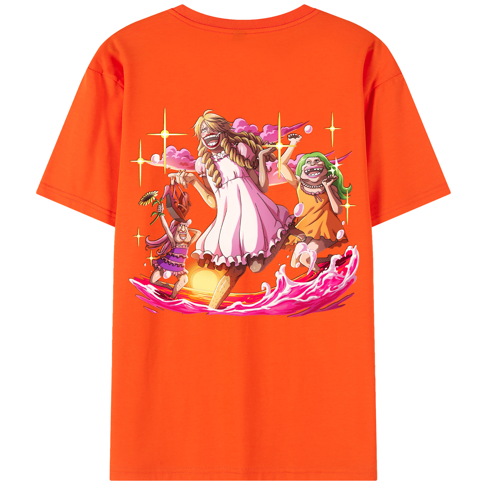ワンピース サンジ ONE PIECE Sanji 綿100％半袖Tシャツ（背面プリント）