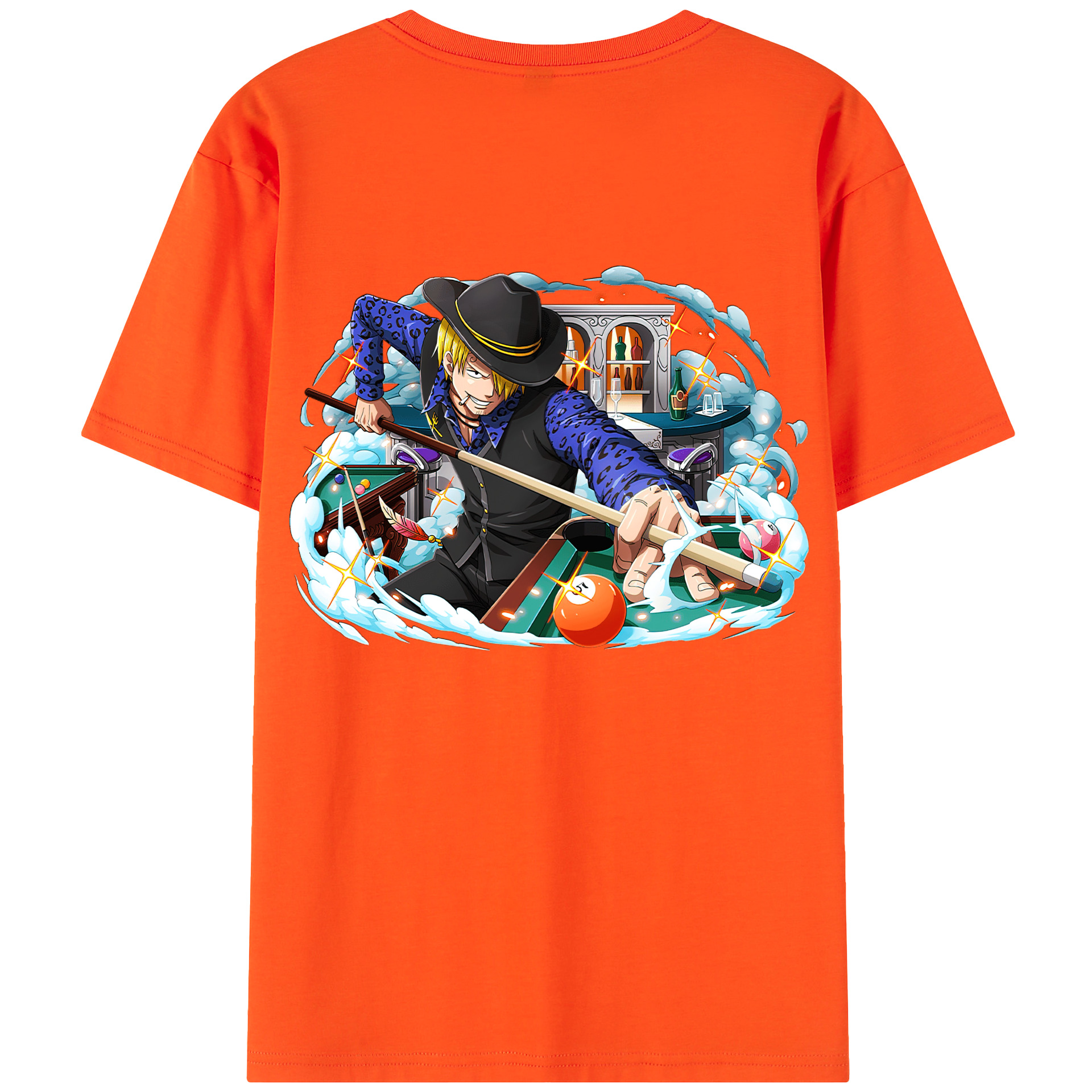 ワンピース サンジ ONE PIECE Sanji 綿100％半袖Tシャツ（背面プリント）