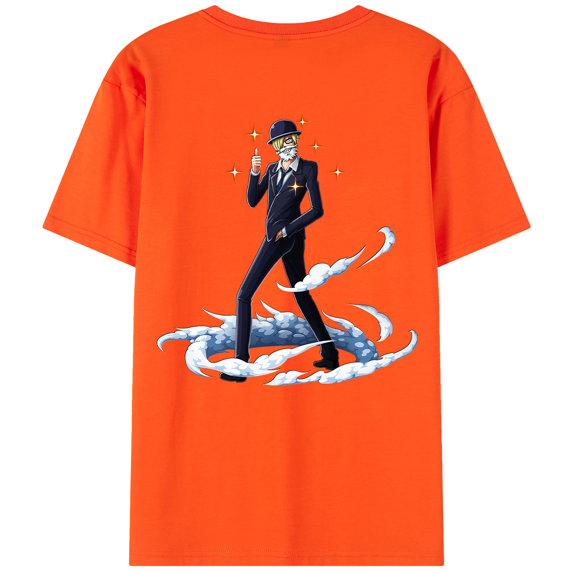 ワンピース サンジ ONE PIECE Sanji 綿100％半袖Tシャツ（背面プリント）