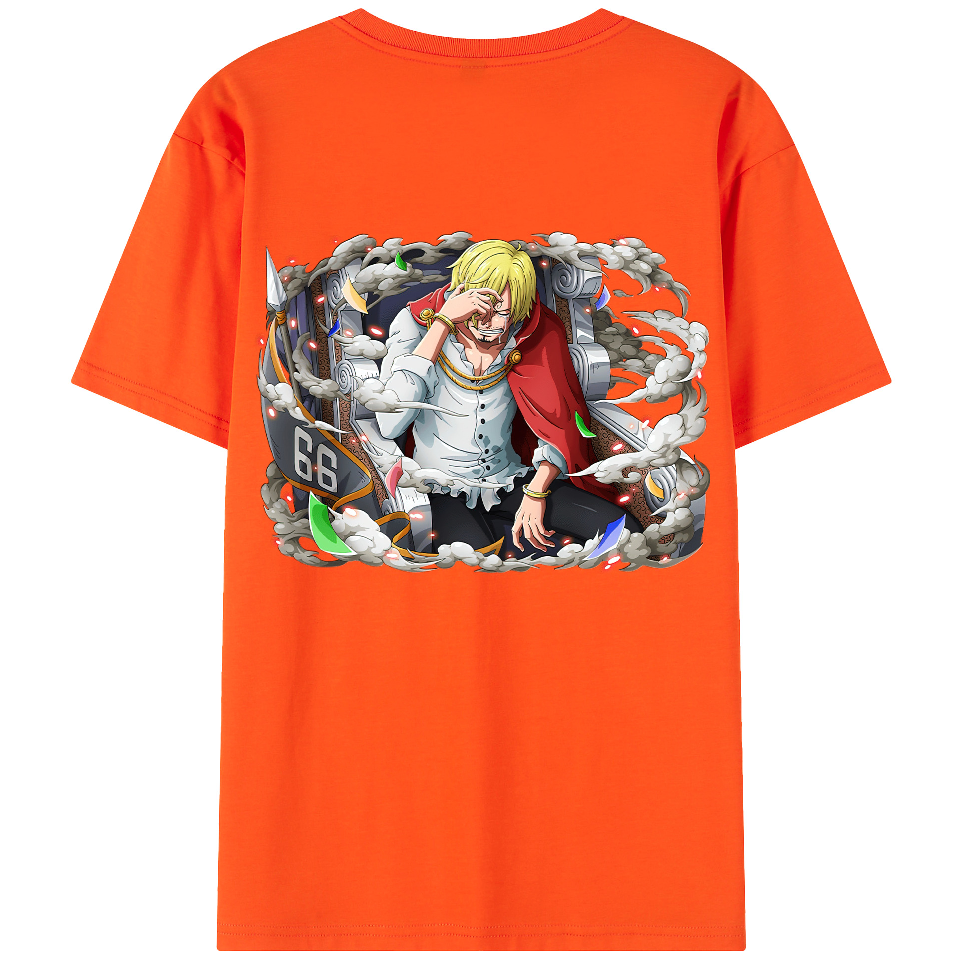 ワンピース サンジ ONE PIECE Sanji 綿100％半袖Tシャツ（背面プリント）